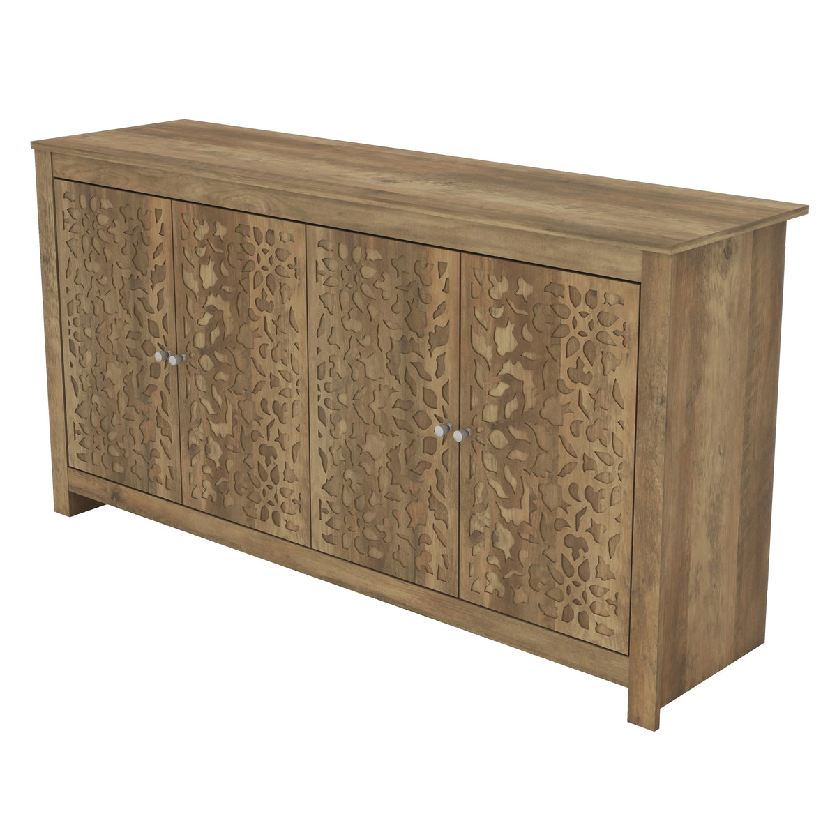 GALANO 45.7" 3-Door Sideboard with Adjustable Shelves and Cable Management