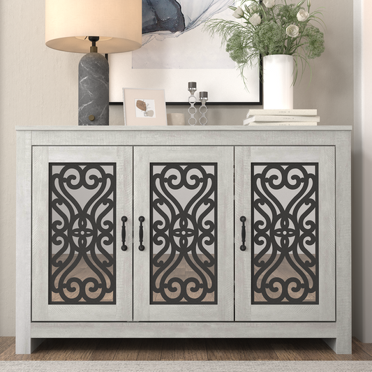 Galano 16-Pair Shoe Storage Cabinet with Adjustable Shelves 44.4" W × 13.5" D × 30" H