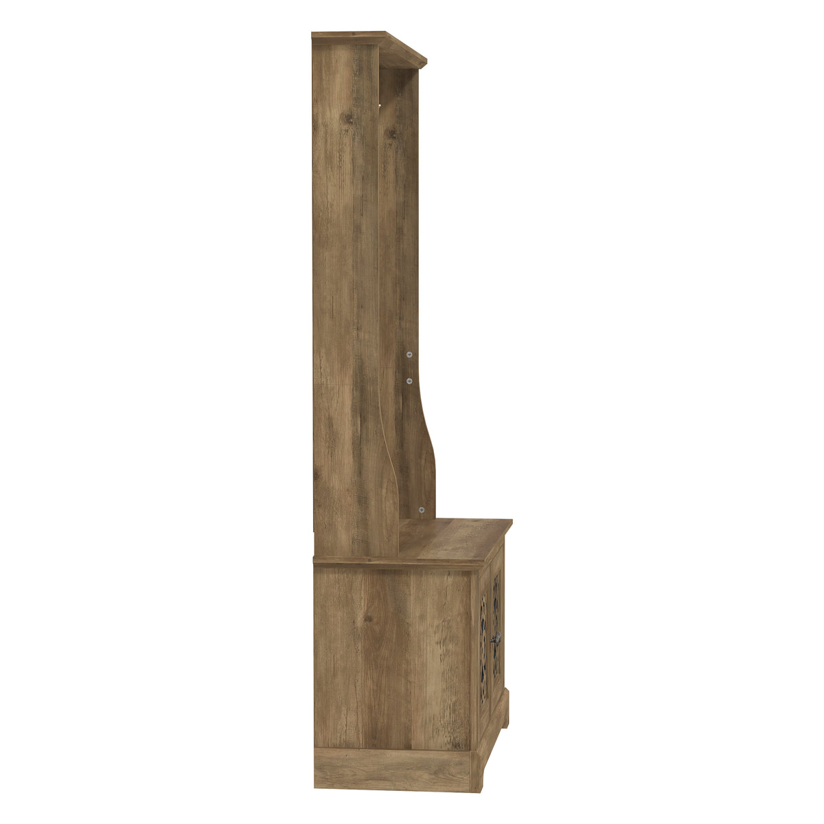 GALANO 31.3" Hall Tree with Bench, Shoe Storage, 4 Shelves and 3 Hooks