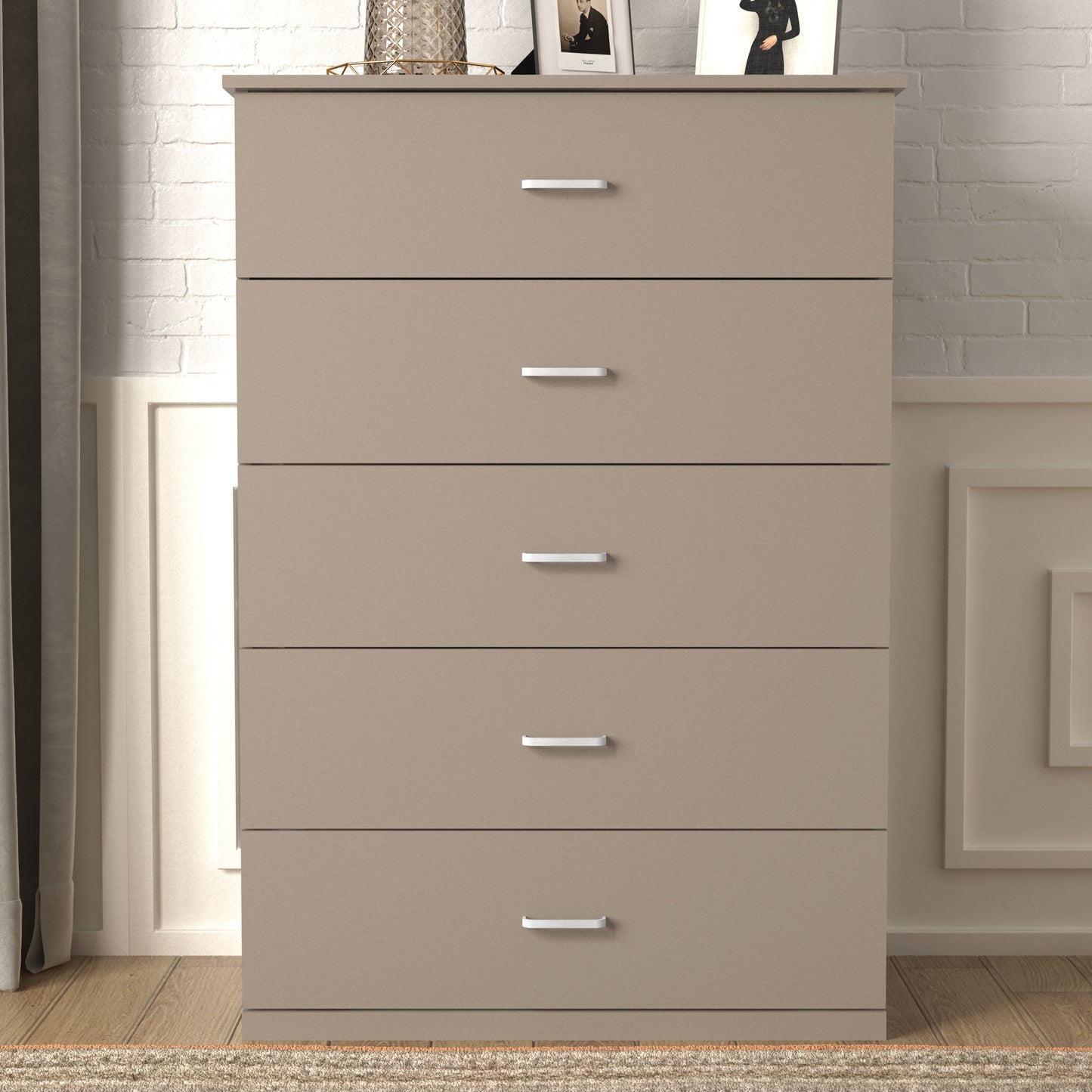 Galano 5-Drawer Dresser with Interlock Safety 31.3" W × 15.6" D × 47.2" H