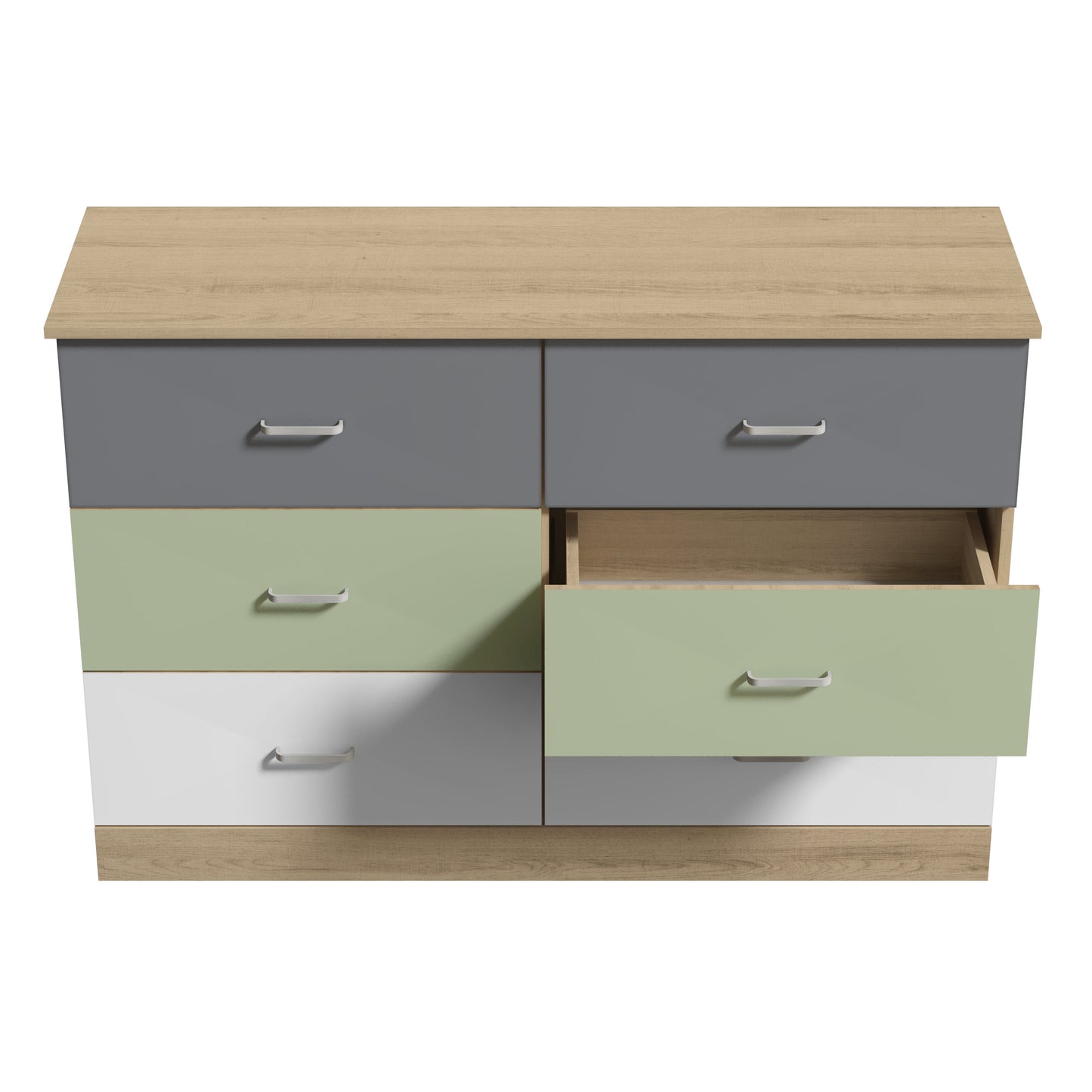 Galano 6-Drawer Double Dresser with Interlock Safety 47.0" W × 15.6" D × 31.7" H