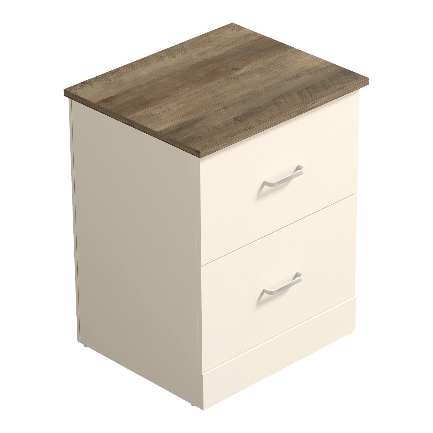 Galano 2-Drawer Nightstands Set of 2 with Metal Handles 18.7" W × 15.7" D × 23.7" H