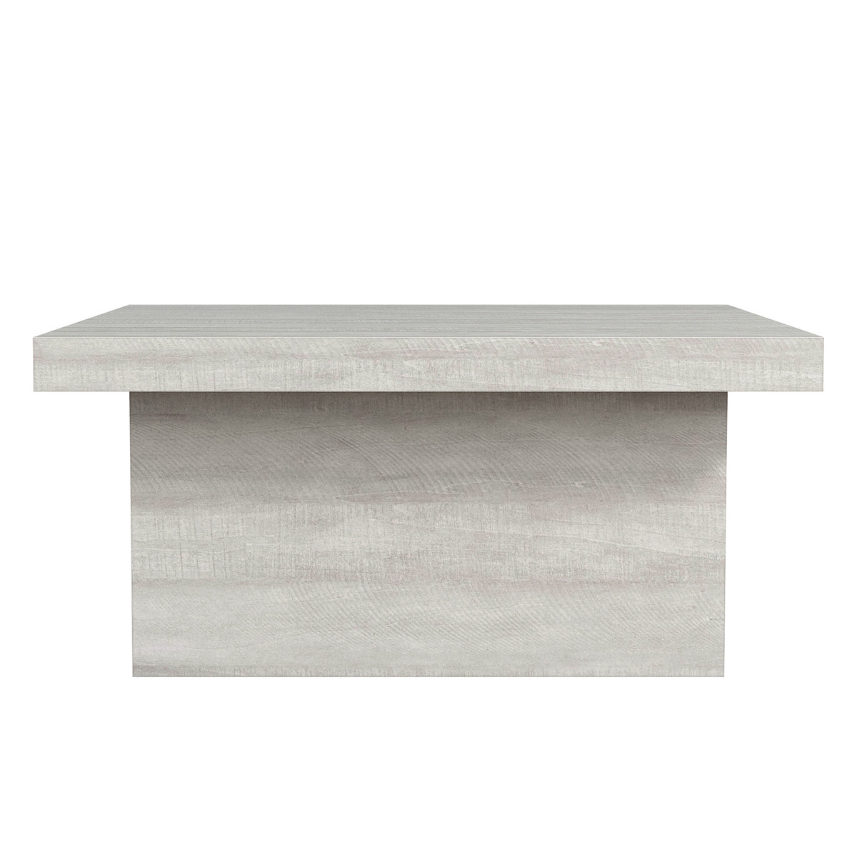 GALANO Square Coffee Table with Block Base, 35.4 in. Wide x 16.1 in. High, 1 Table