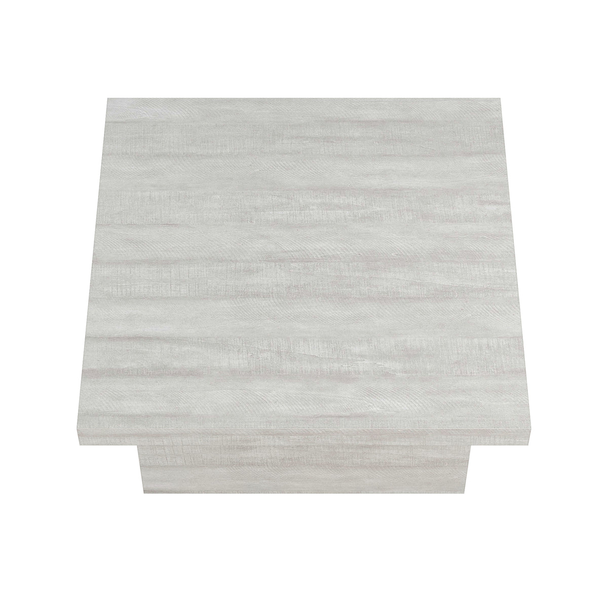 GALANO Square Coffee Table with Block Base, 35.4 in. Wide x 16.1 in. High, 1 Table