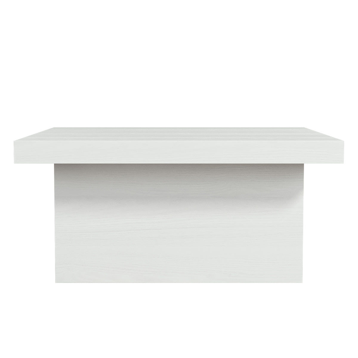 GALANO Square Coffee Table with Block Base, 35.4 in. Wide x 16.1 in. High, 1 Table