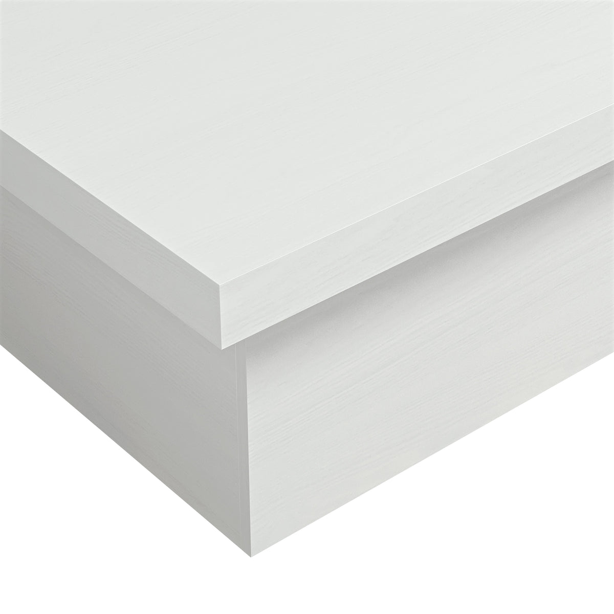 GALANO Square Coffee Table with Block Base, 35.4 in. Wide x 16.1 in. High, 1 Table