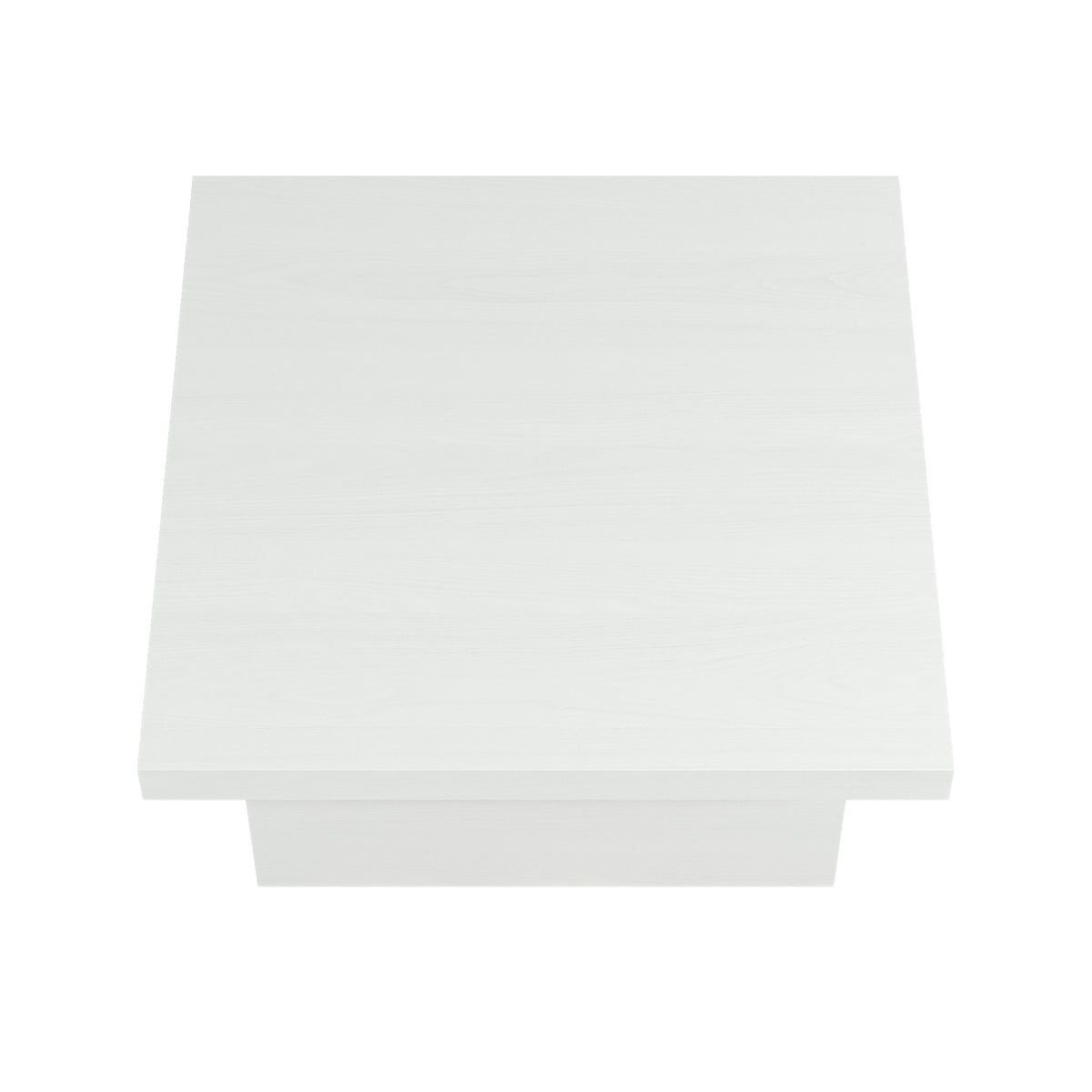 GALANO Square Coffee Table with Block Base, 35.4 in. Wide x 16.1 in. High, 1 Table