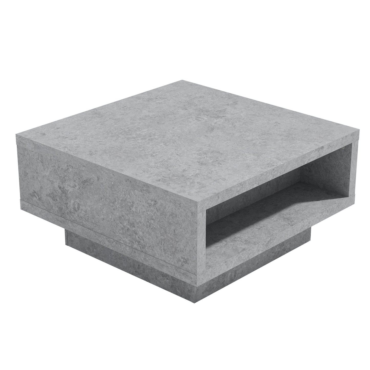 Galano Pedestal Coffee Table with Hidden Lift-Top Storage 31.5" W x 31.5" D x 16.0" H