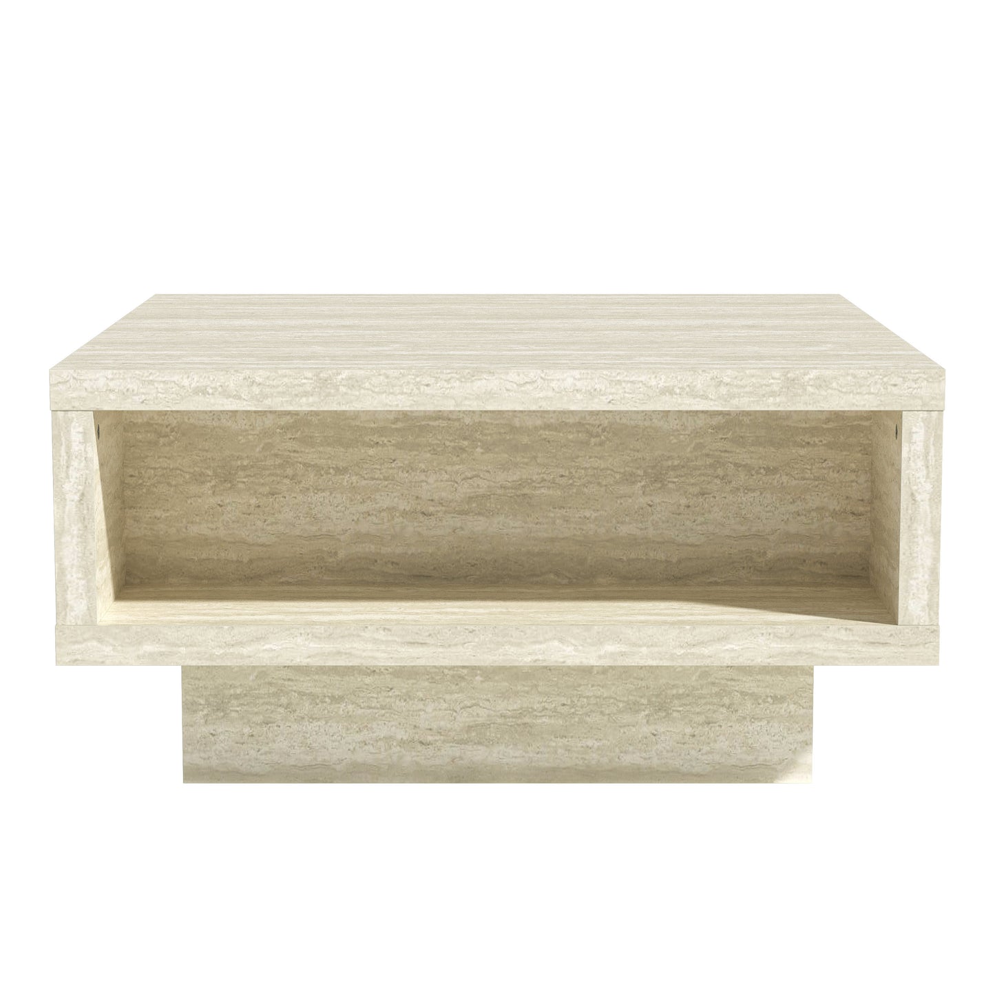 Galano Pedestal Coffee Table with Hidden Lift-Top Storage 31.5" W x 31.5" D x 16.0" H