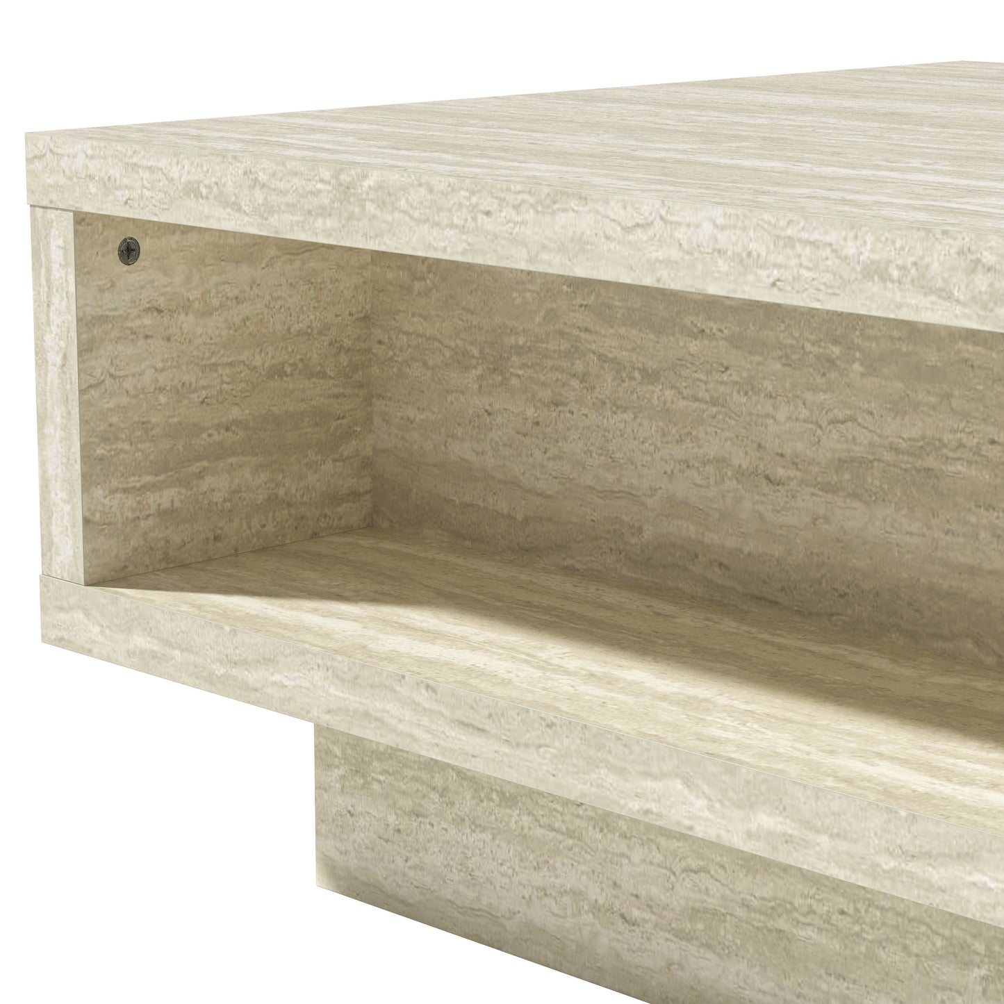 Galano Pedestal Coffee Table with Hidden Lift-Top Storage 31.5" W x 31.5" D x 16.0" H