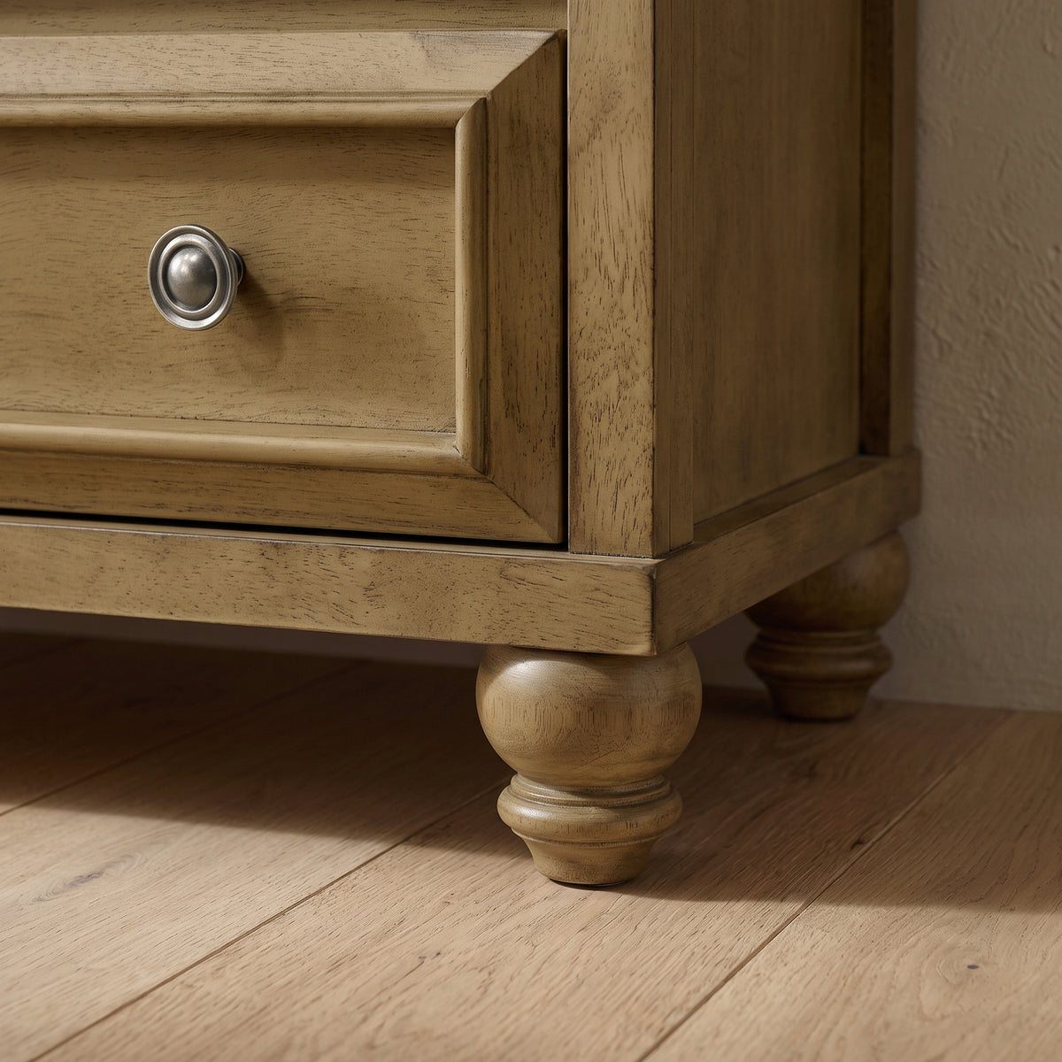 Galano 28.7" W Transitional 5 Drawer Chest with Solid Wood Feet and Interlocking Drawers