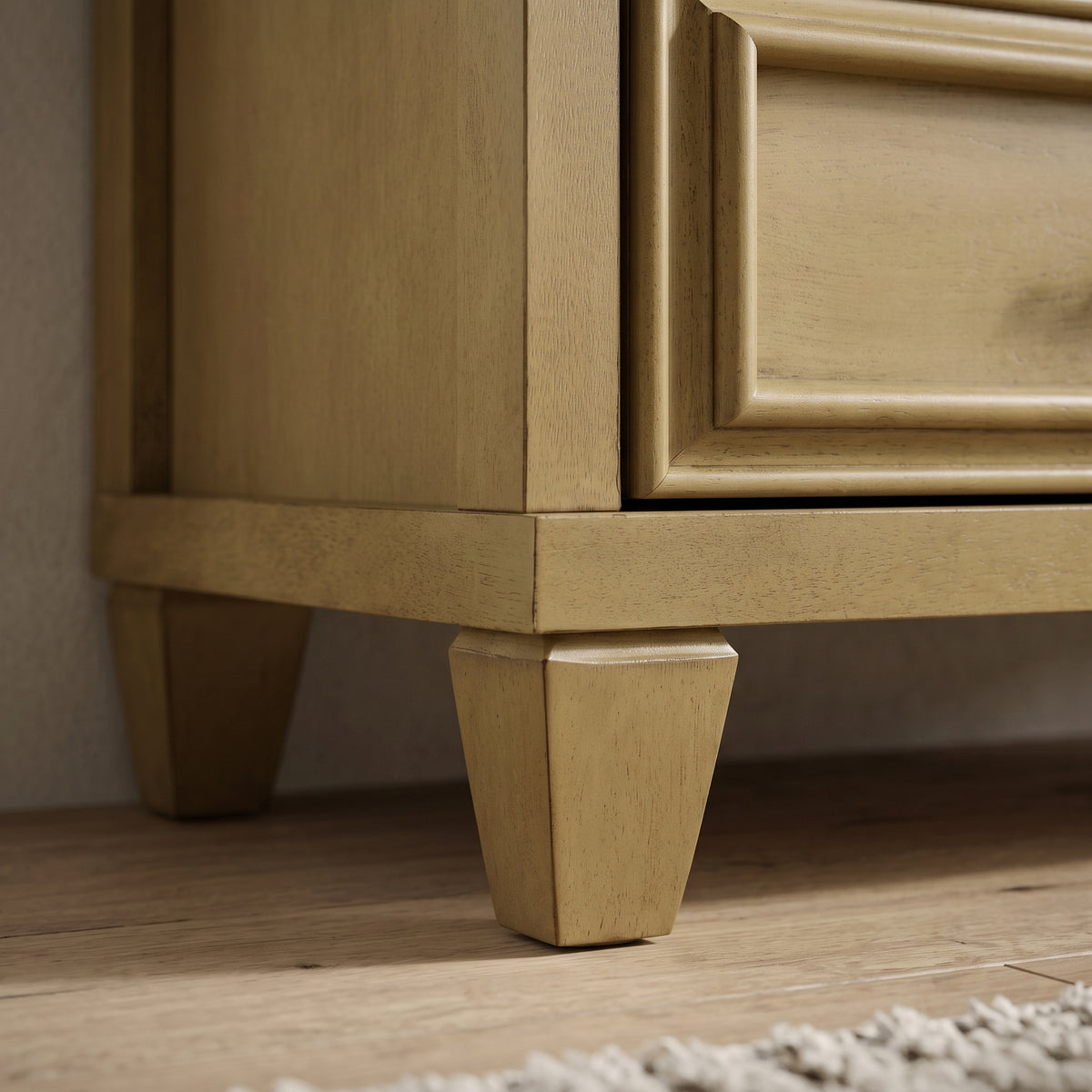 Galano 28.7" W Traditional 5 Drawer Chest with Solid Wood Details and Interlocking Drawers