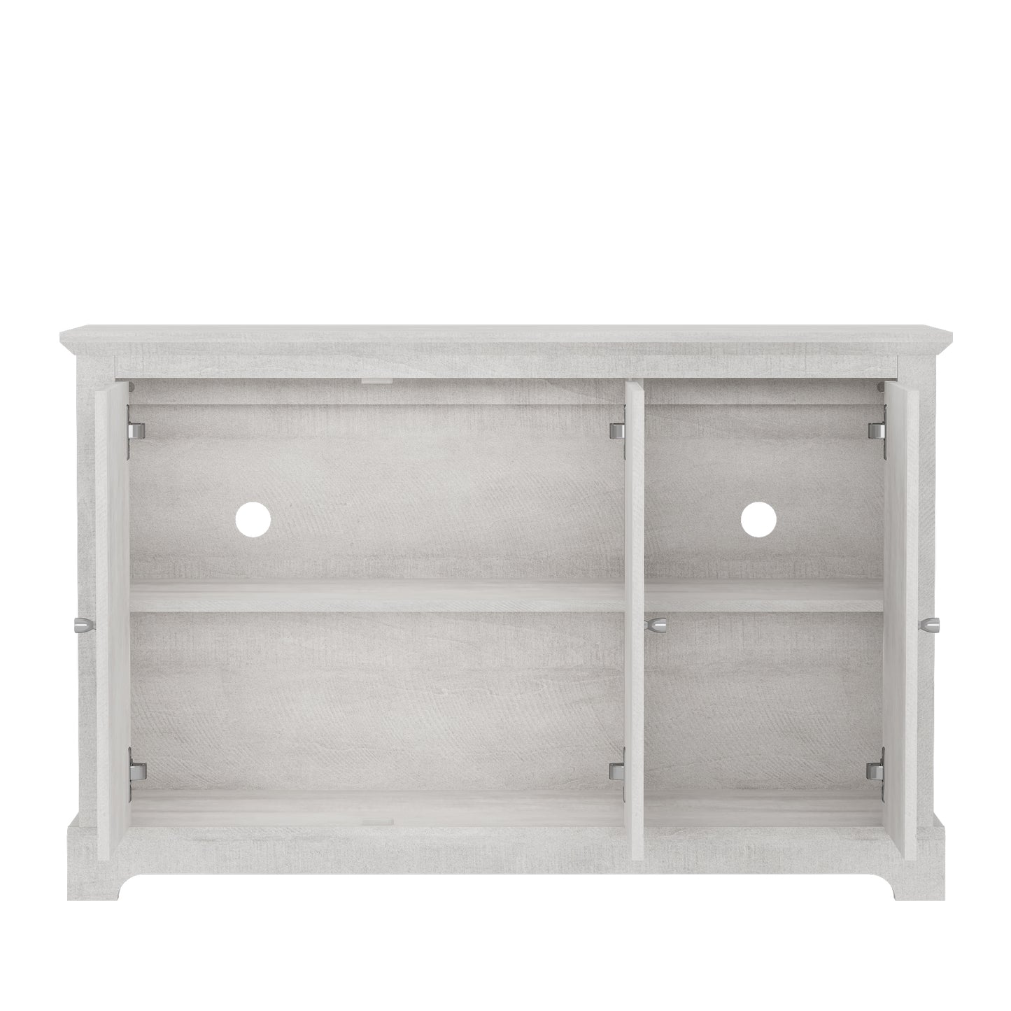 Galano 3-Door Sideboard with Mirrored Cutout Doors 45.7" W × 15.7" D × 29.3" H