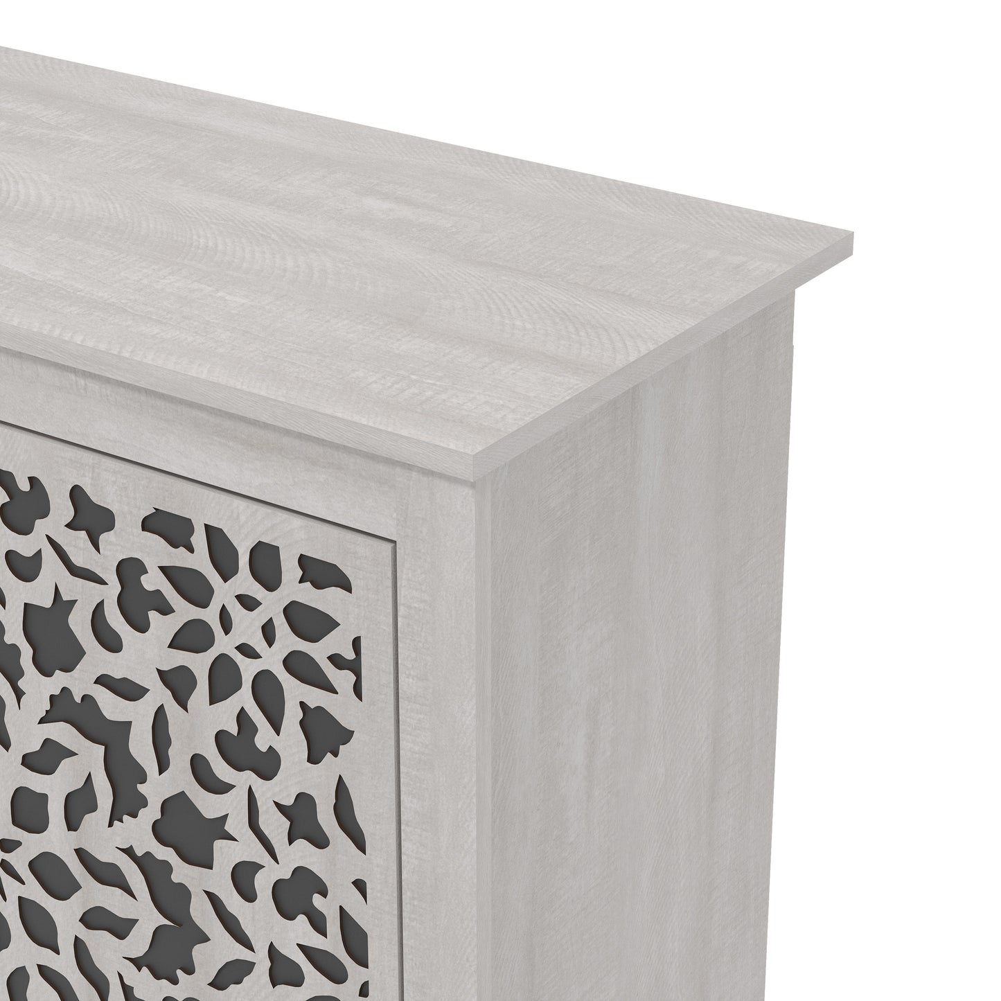 Galano 3-Door Sideboard with Decorative Cutout Doors 44.3" W × 15.7" D × 30" H