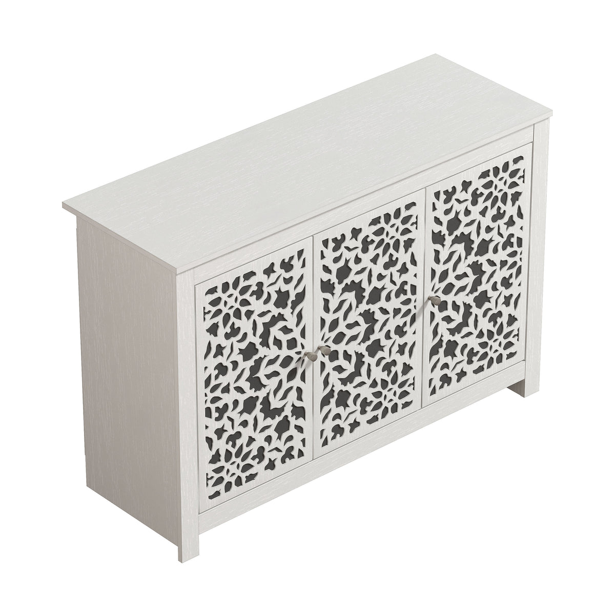GALANO 44.3" 3-Door Sideboard with Adjustable Shelves and Cable Management