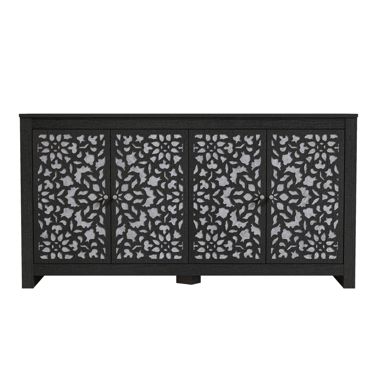 GALANO 58.4" Sideboard with 4 Doors and Adjustable Shelves