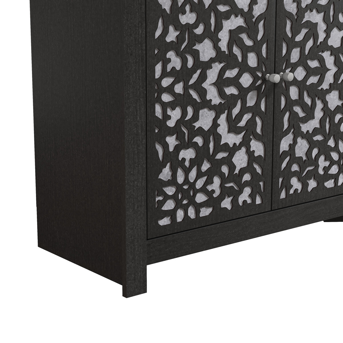 GALANO 58.4" Sideboard with 4 Doors and Adjustable Shelves