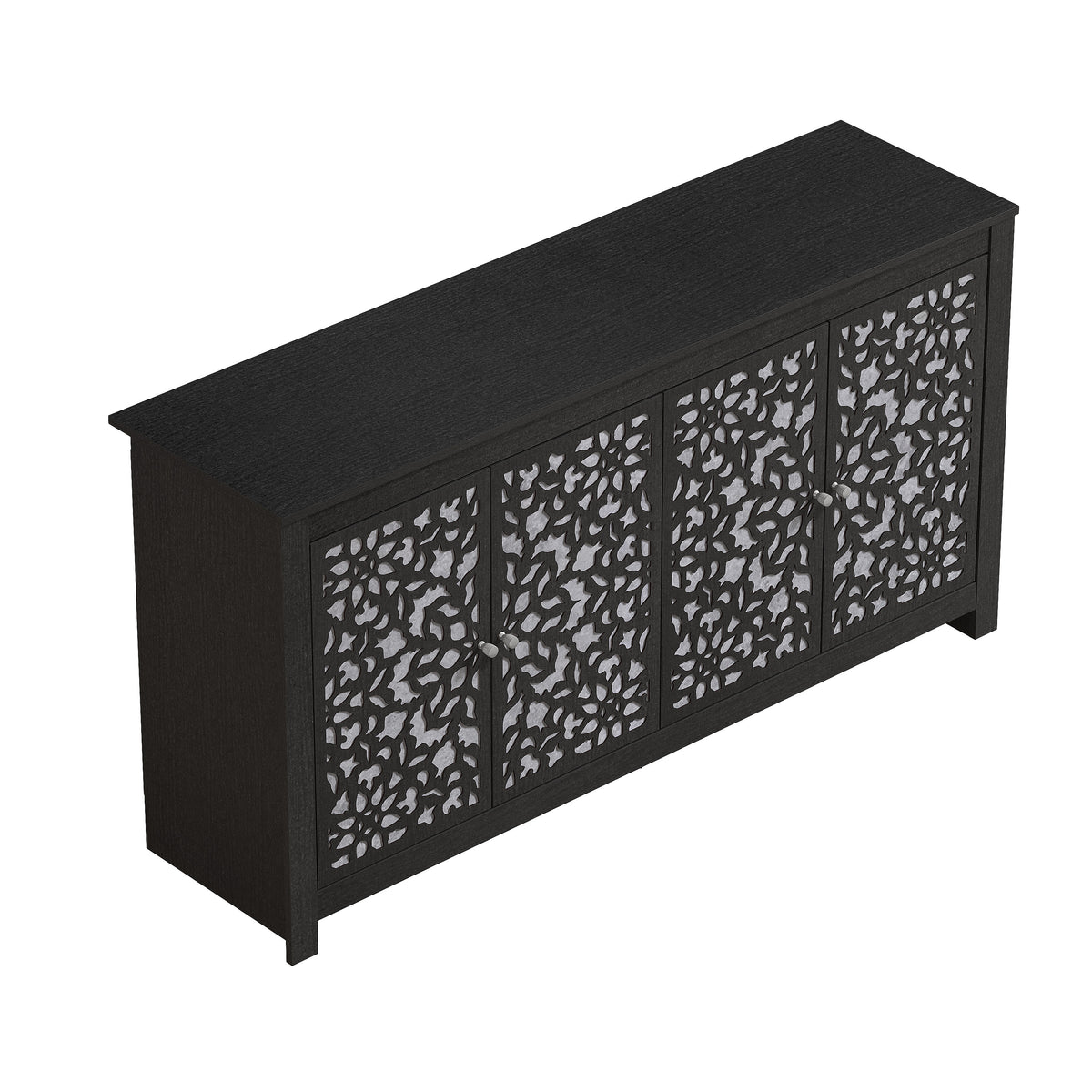 GALANO 58.4" Sideboard with 4 Doors and Adjustable Shelves