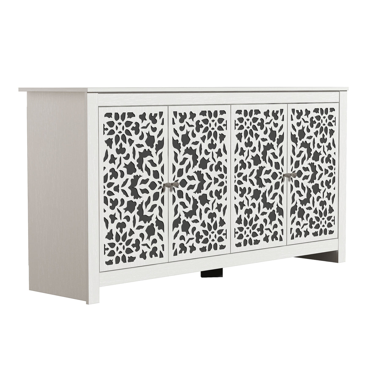 GALANO 58.4" Sideboard with 4 Doors and Adjustable Shelves