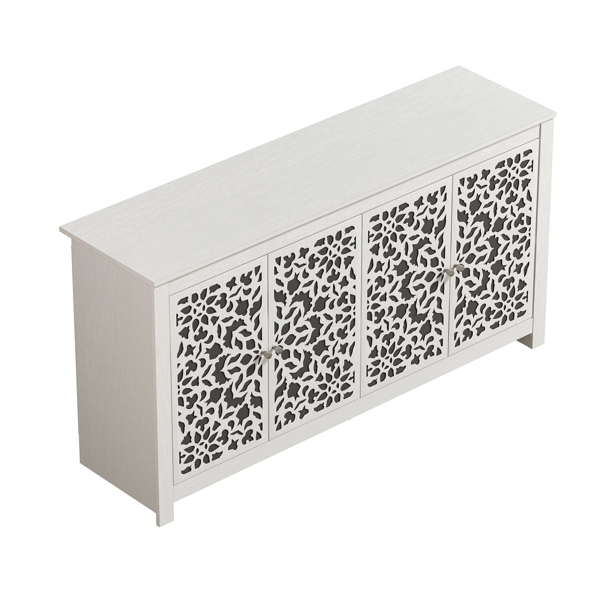 GALANO 58.4" Sideboard with 4 Doors and Adjustable Shelves