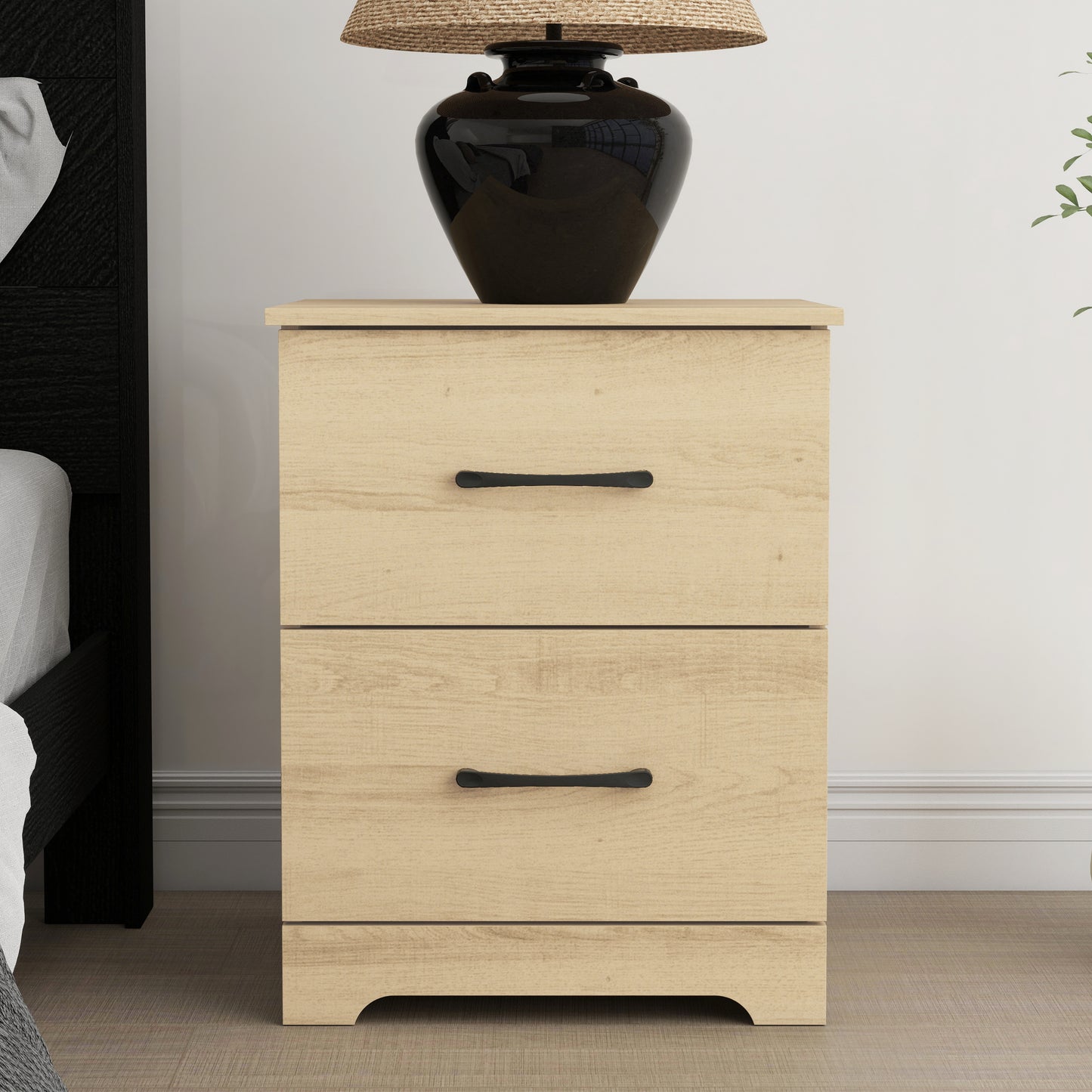 Galano 2-Drawer Nightstand with Storage 18.7" W × 15.7" D × 23.7" H