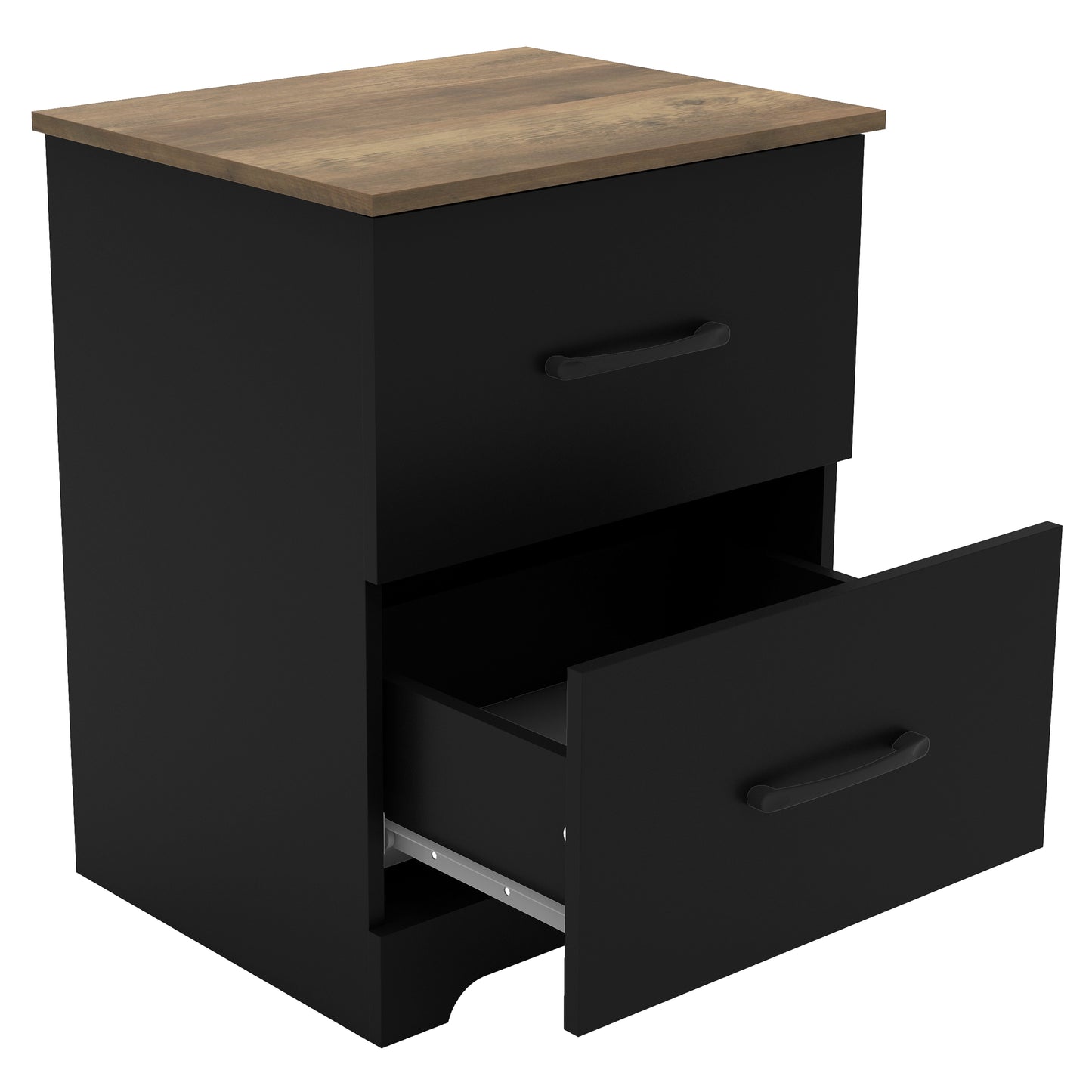 Galano 2-Drawer Nightstand with Storage 18.7" W × 15.7" D × 23.7" H