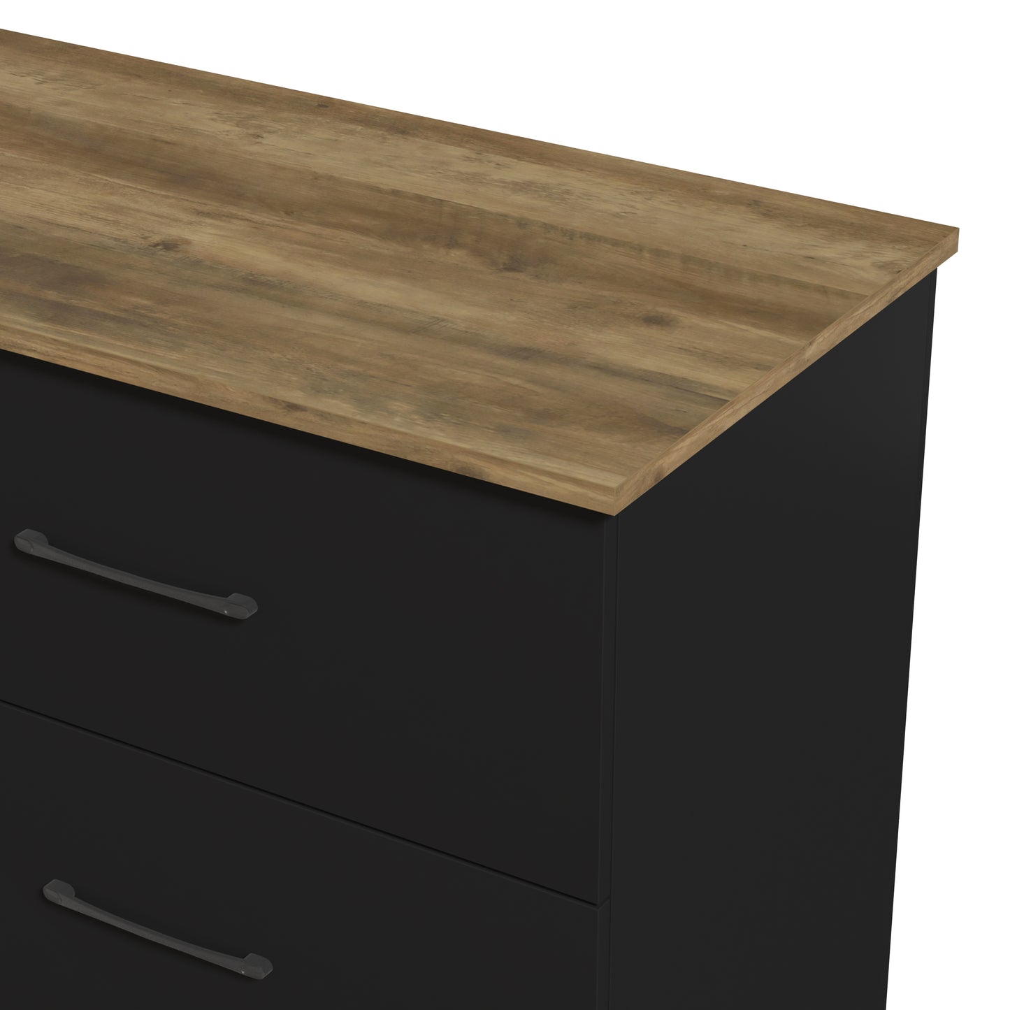 Galano 6 Drawer Dresser with Interlocking Drawers 47" W × 15.5" D × 31.7" H