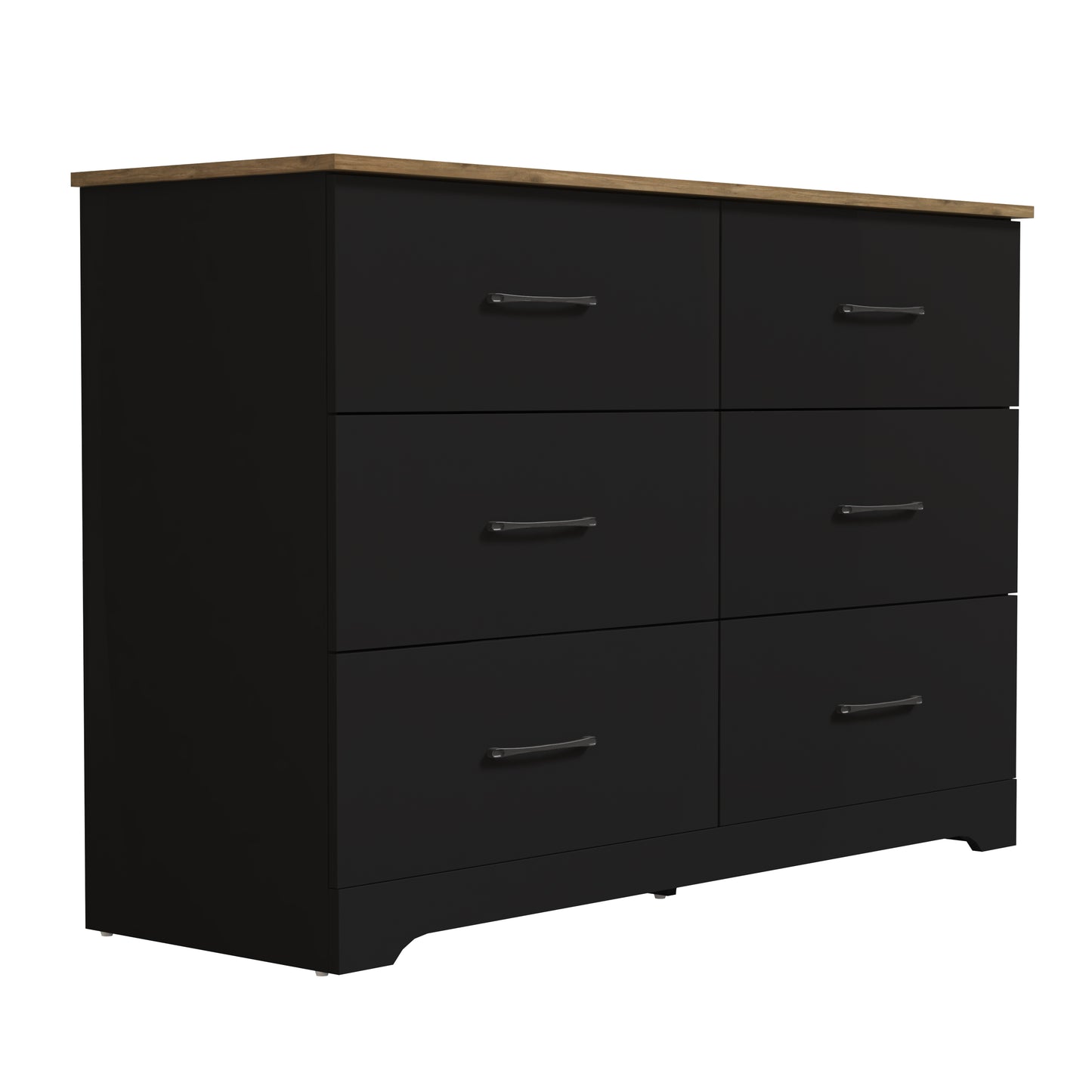 Galano 6 Drawer Dresser with Interlocking Drawers 47" W × 15.5" D × 31.7" H