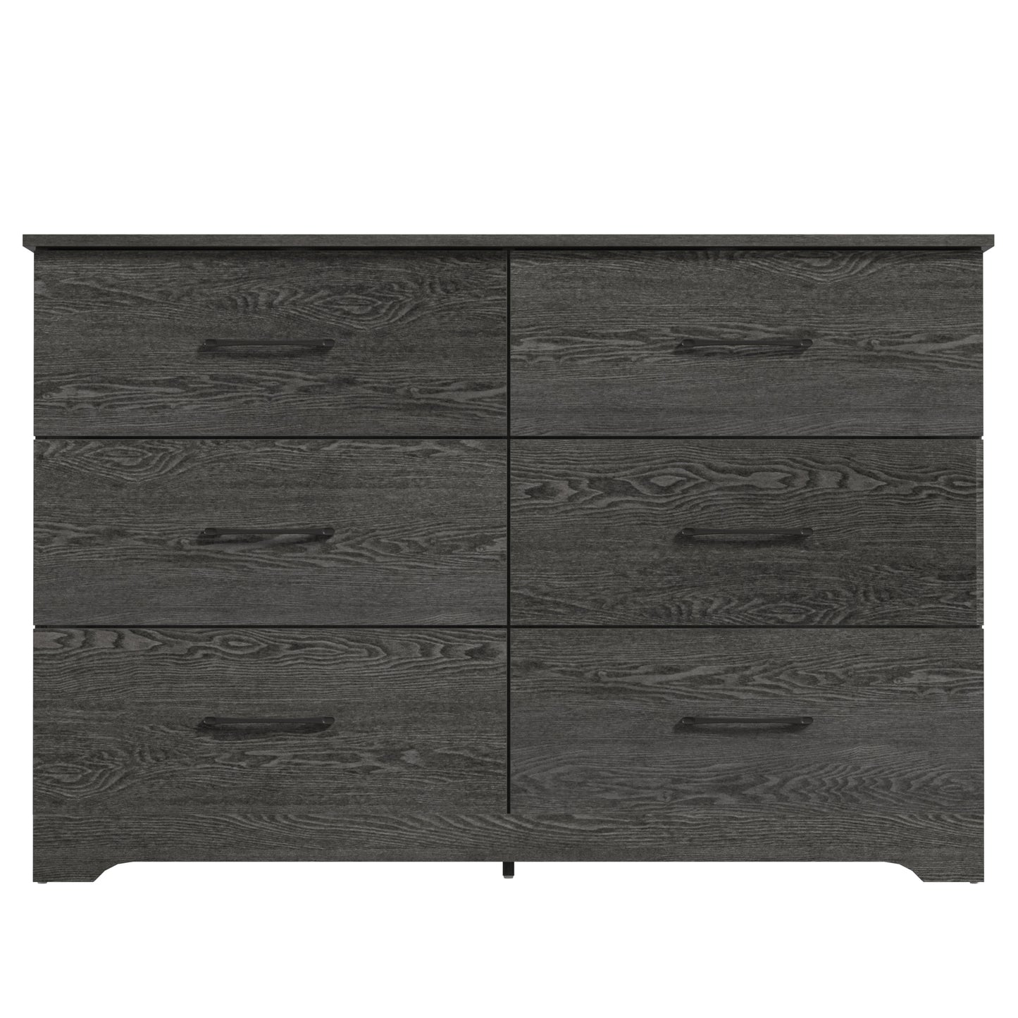 Galano 6 Drawer Dresser with Interlocking Drawers 47" W × 15.5" D × 31.7" H