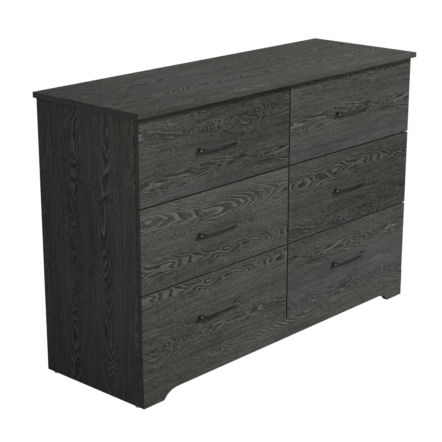 Galano 6 Drawer Dresser with Interlocking Drawers 47" W × 15.5" D × 31.7" H