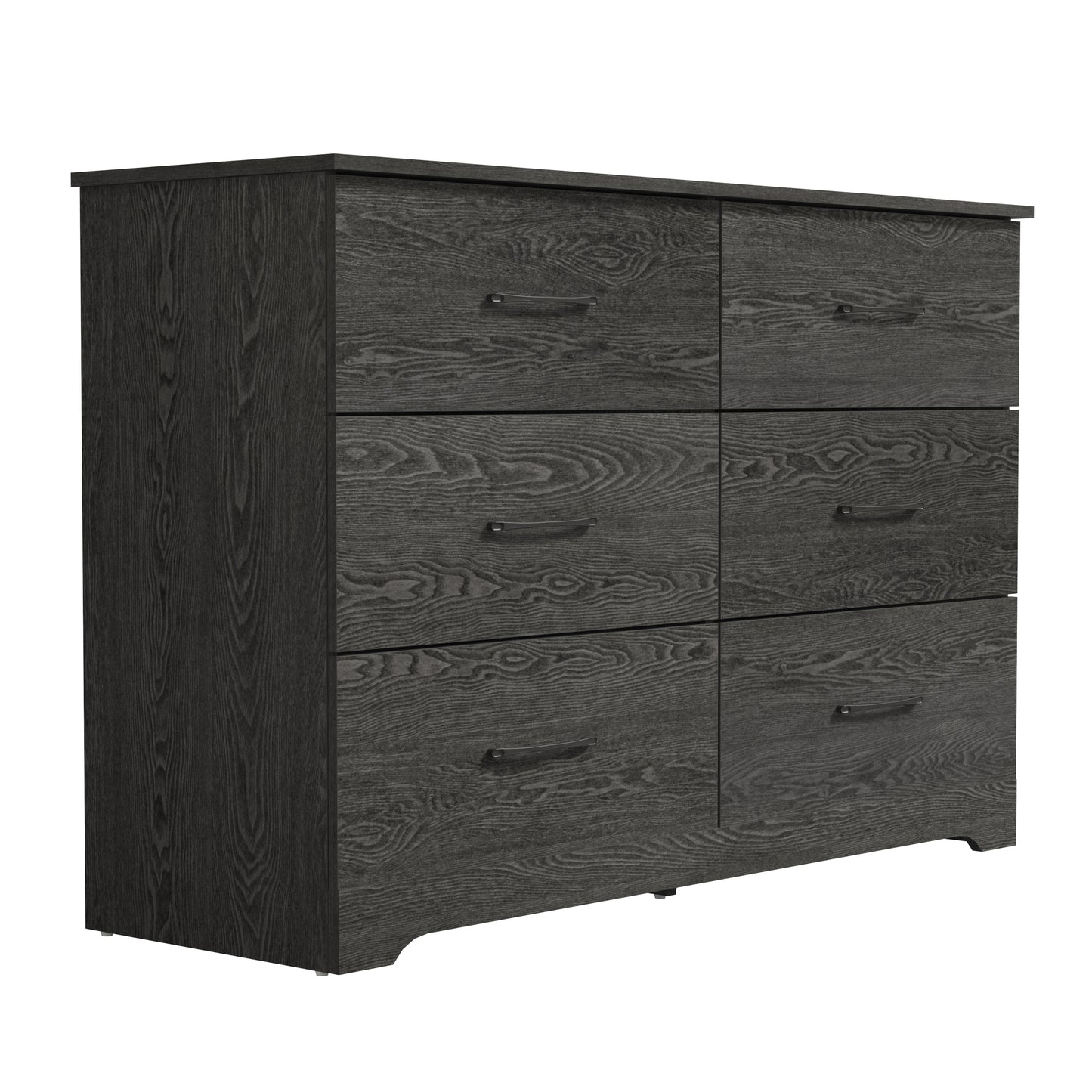 Galano 6 Drawer Dresser with Interlocking Drawers 47" W × 15.5" D × 31.7" H