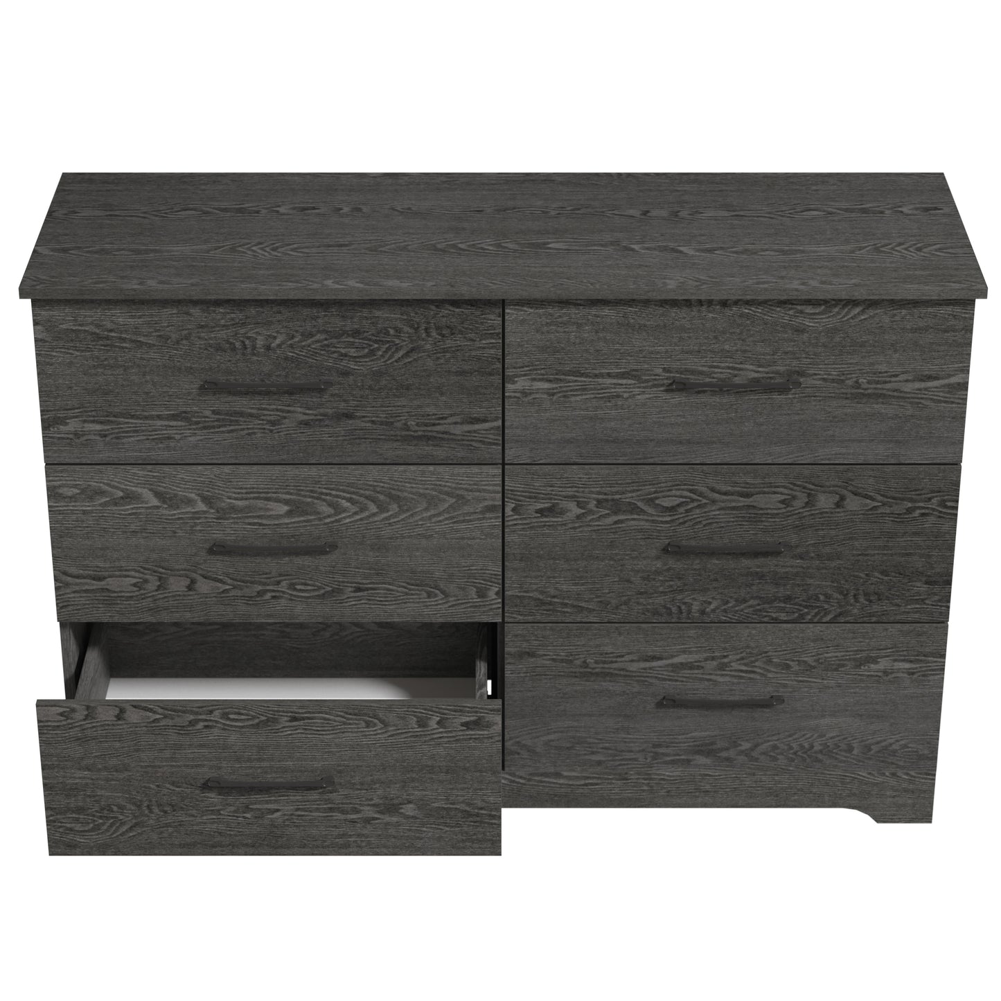 Galano 6 Drawer Dresser with Interlocking Drawers 47" W × 15.5" D × 31.7" H