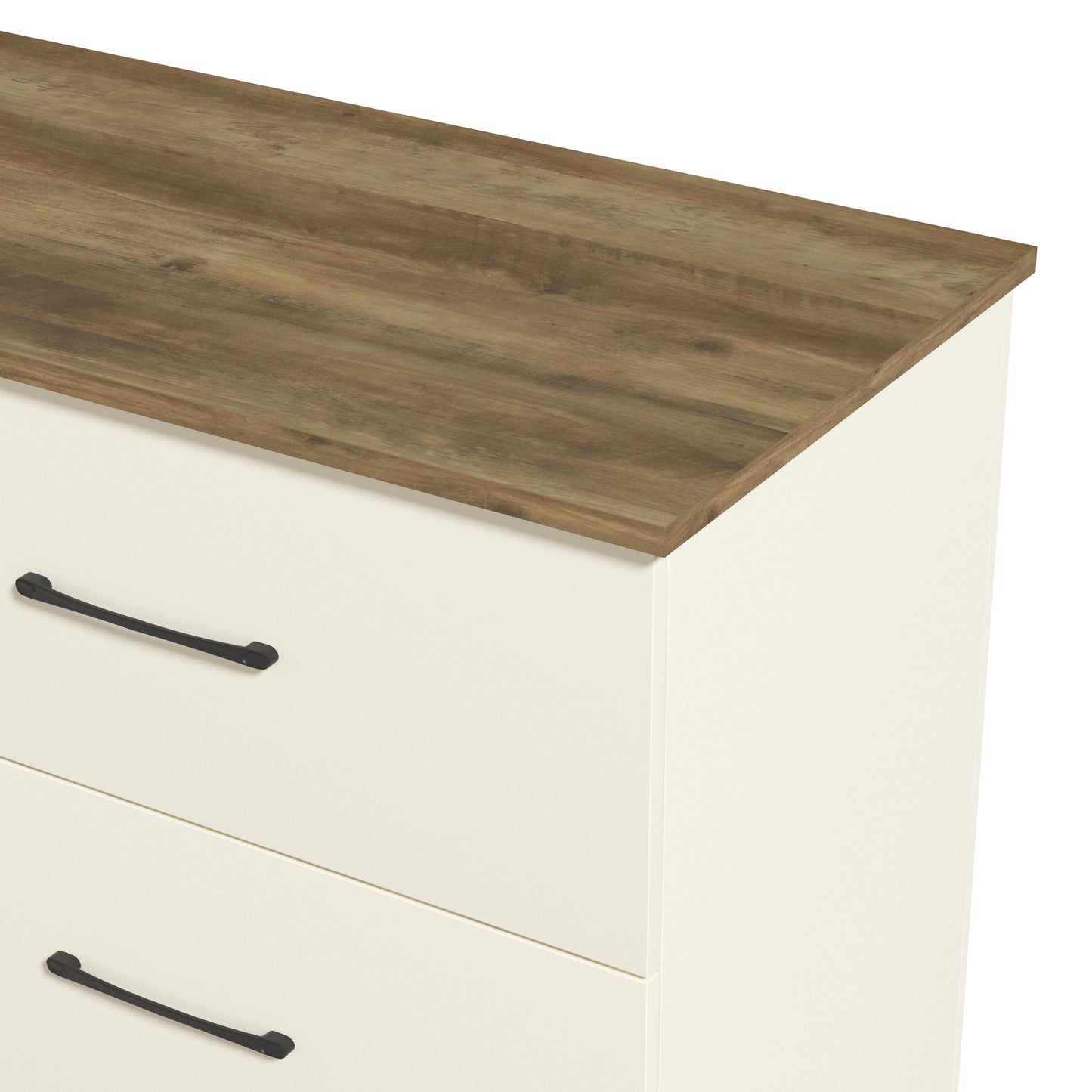 Galano 6 Drawer Dresser with Interlocking Drawers 47" W × 15.5" D × 31.7" H