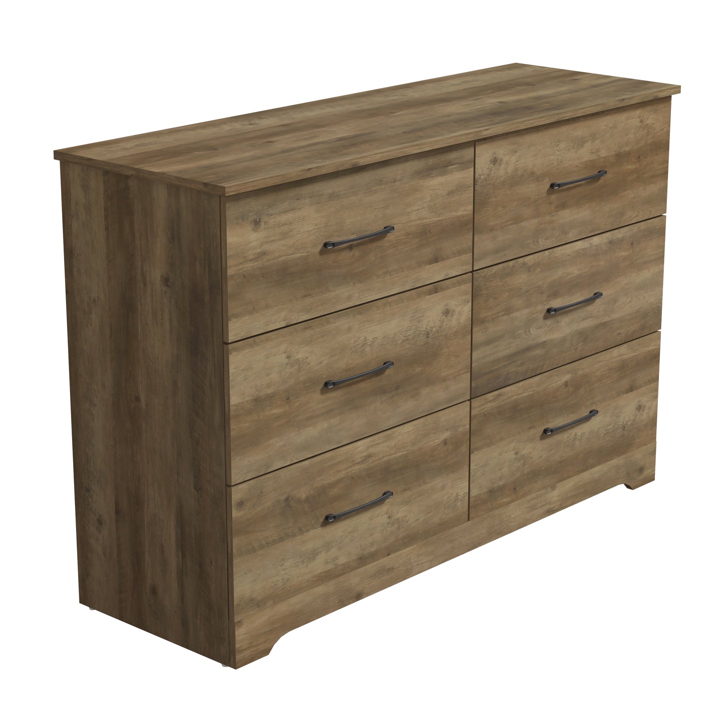 Galano 6 Drawer Dresser with Interlocking Drawers 47" W × 15.5" D × 31.7" H