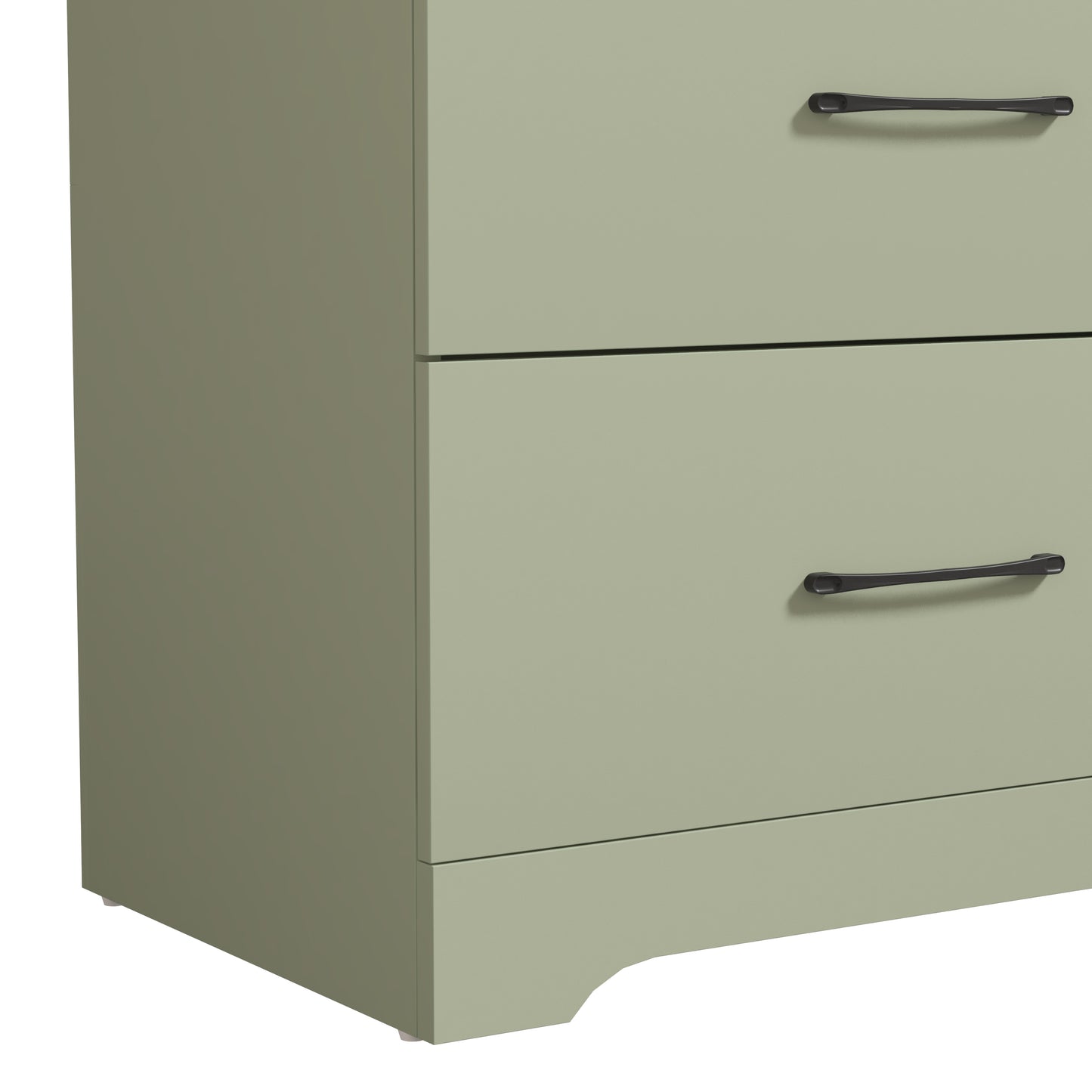 Galano 6 Drawer Dresser with Interlocking Drawers 47" W × 15.5" D × 31.7" H