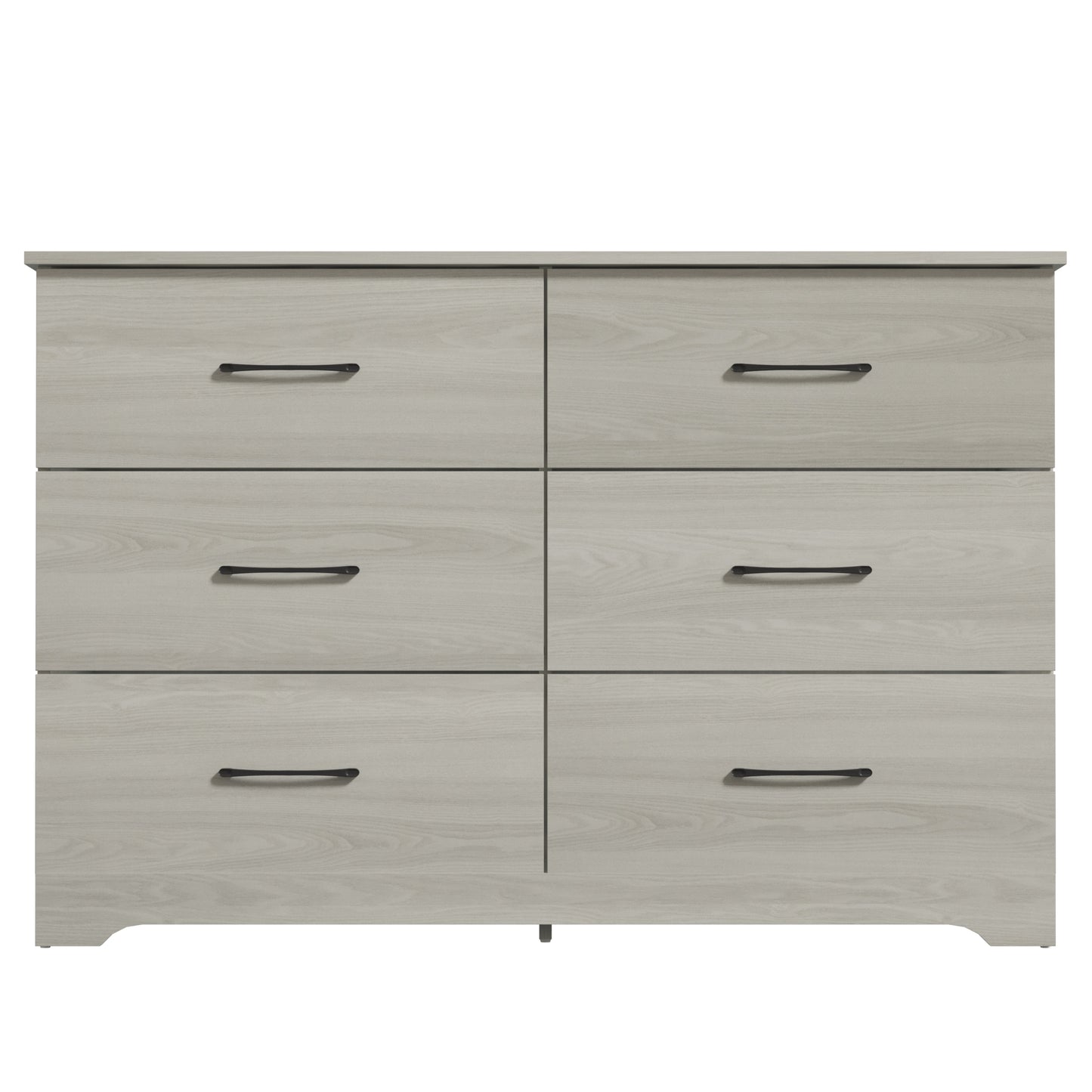 Galano 6 Drawer Dresser with Interlocking Drawers 47" W × 15.5" D × 31.7" H