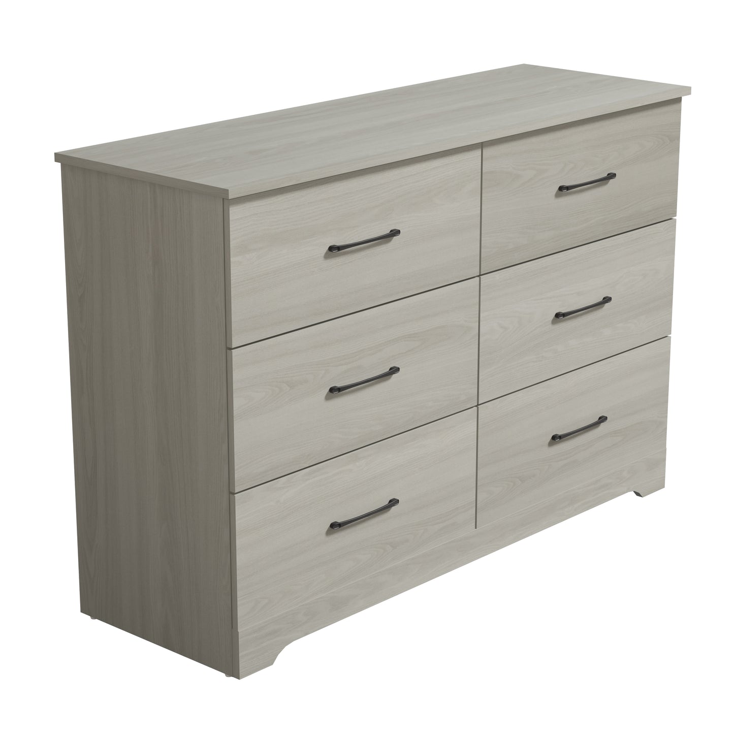 Galano 6 Drawer Dresser with Interlocking Drawers 47" W × 15.5" D × 31.7" H