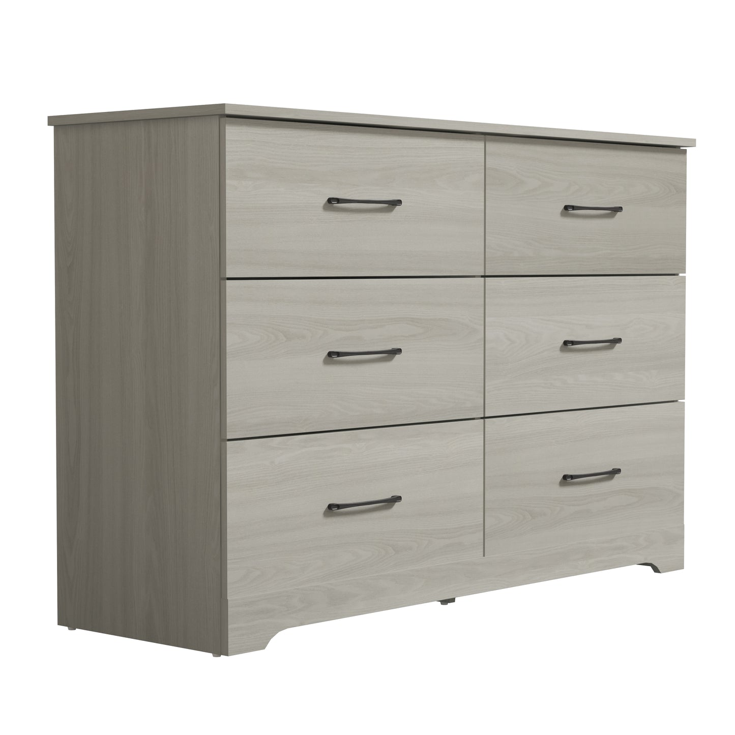 Galano 6 Drawer Dresser with Interlocking Drawers 47" W × 15.5" D × 31.7" H