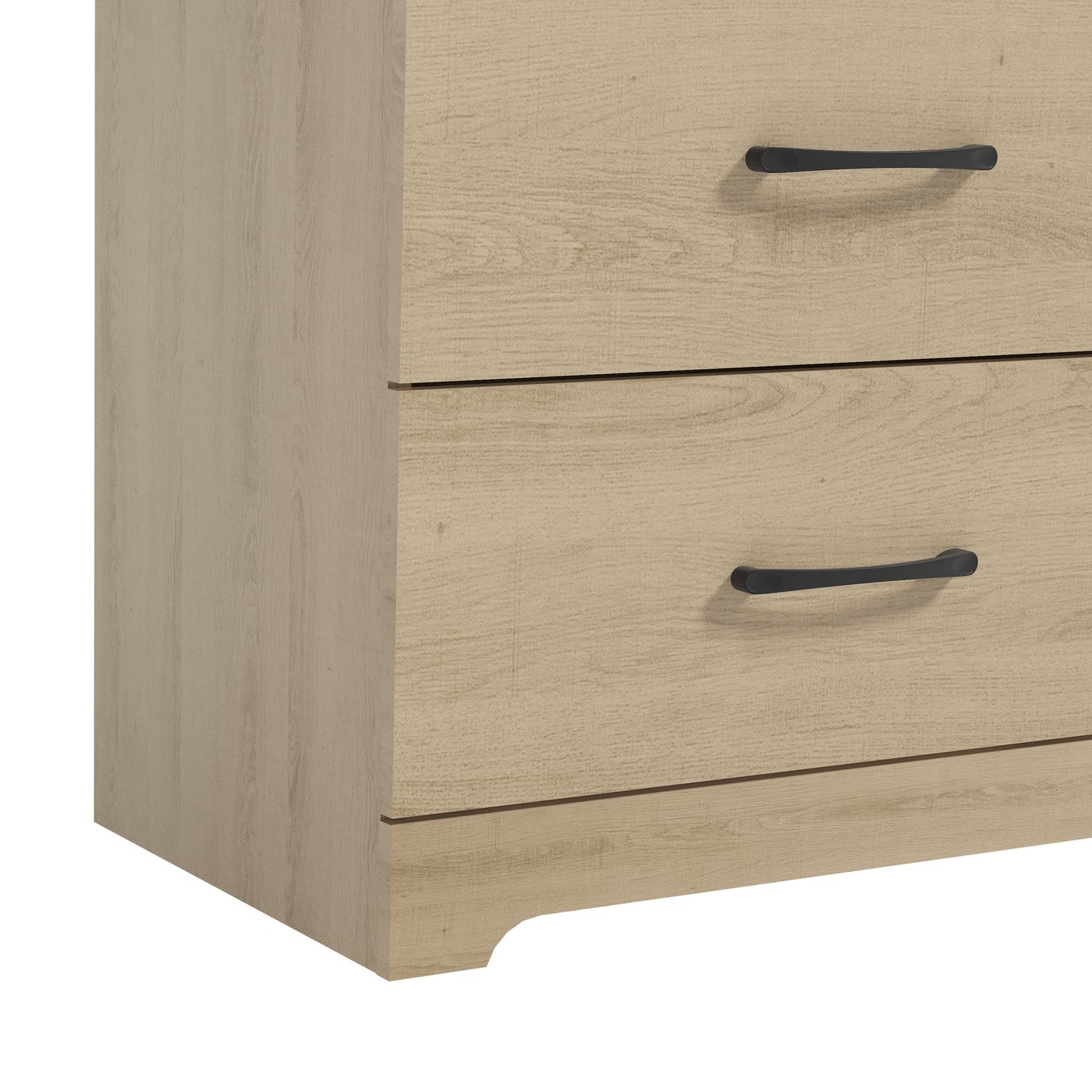 Galano 6 Drawer Dresser with Interlocking Drawers 47" W × 15.5" D × 31.7" H