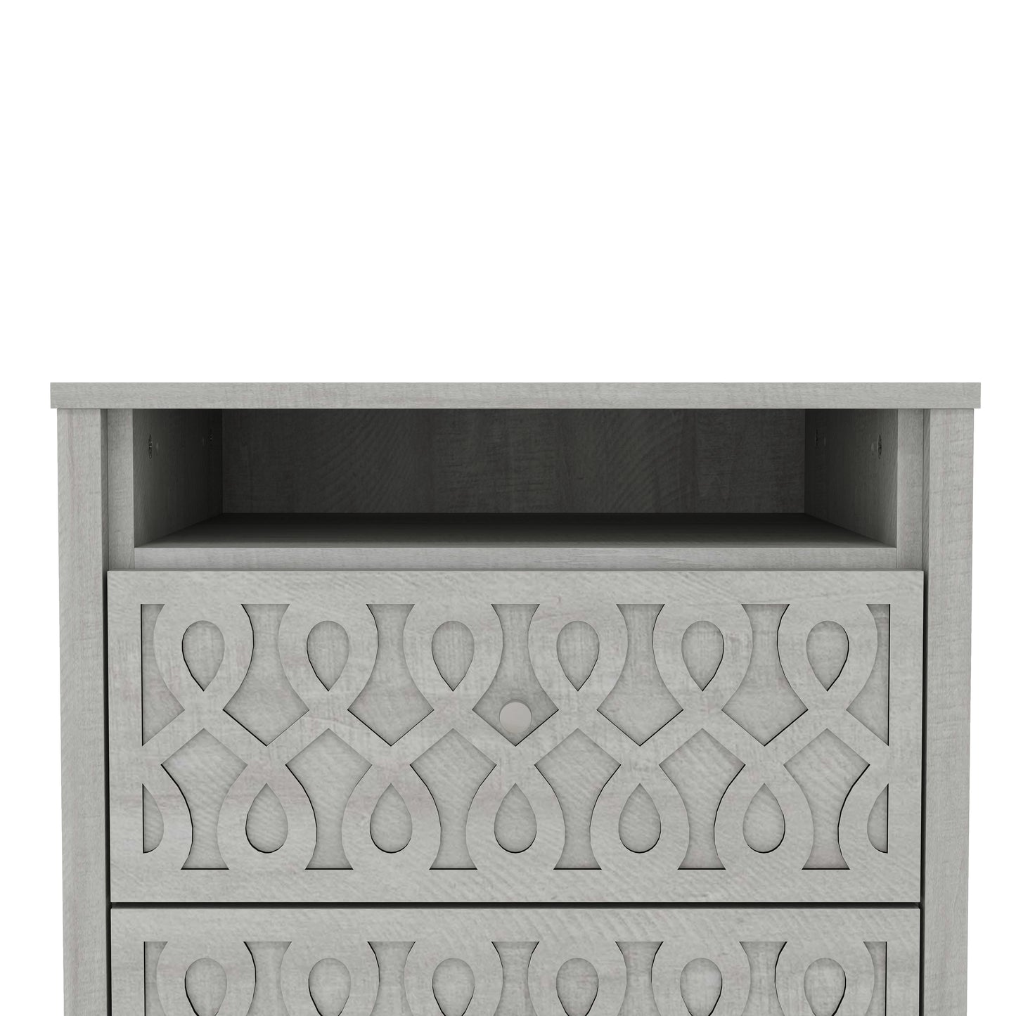 Galano Modern 2-Drawer Nightstands with Open Storage Set of 2 20.9" W × 15.7" D × 22.7" H