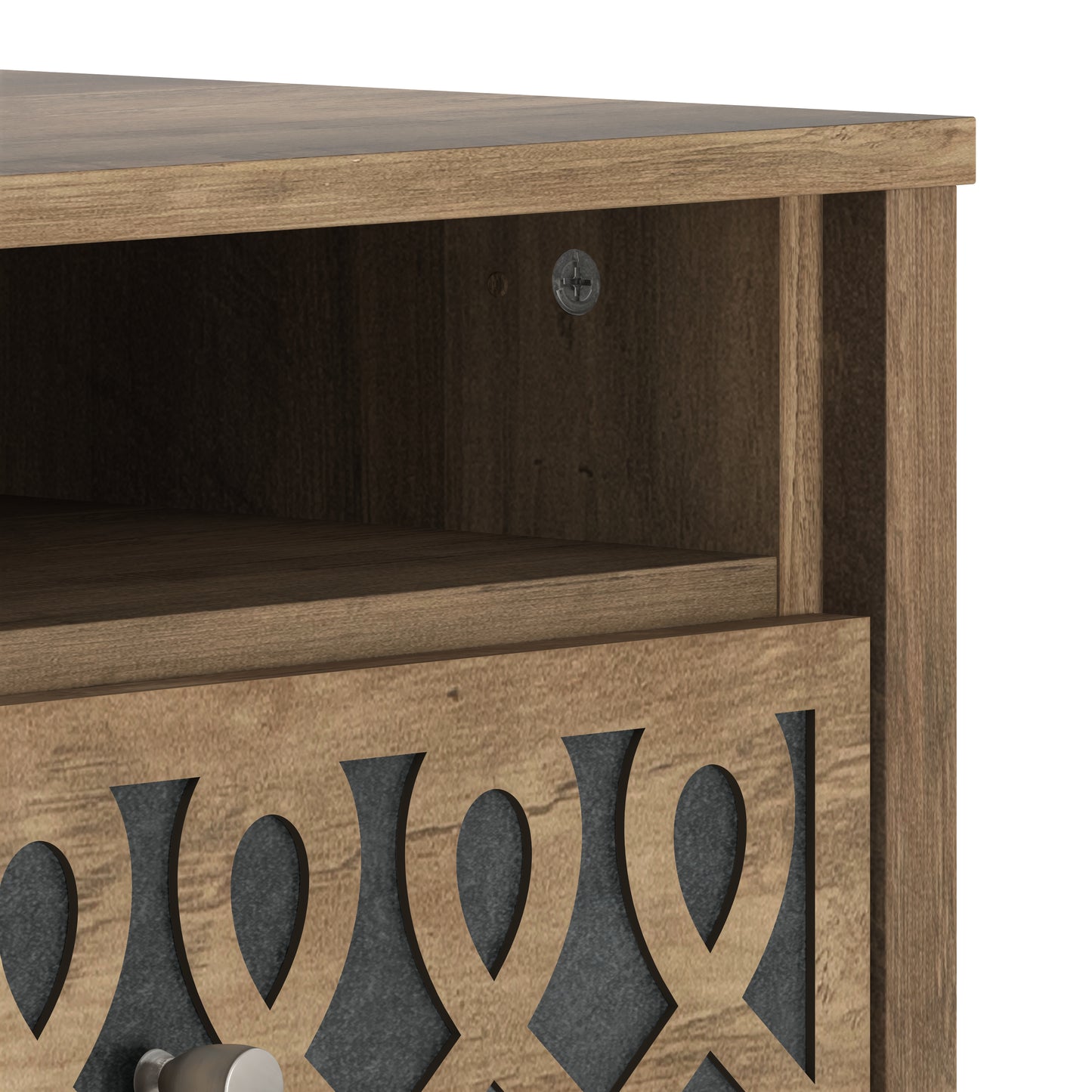 Galano Modern 2-Drawer Nightstands with Open Storage Set of 2 20.9" W × 15.7" D × 22.7" H