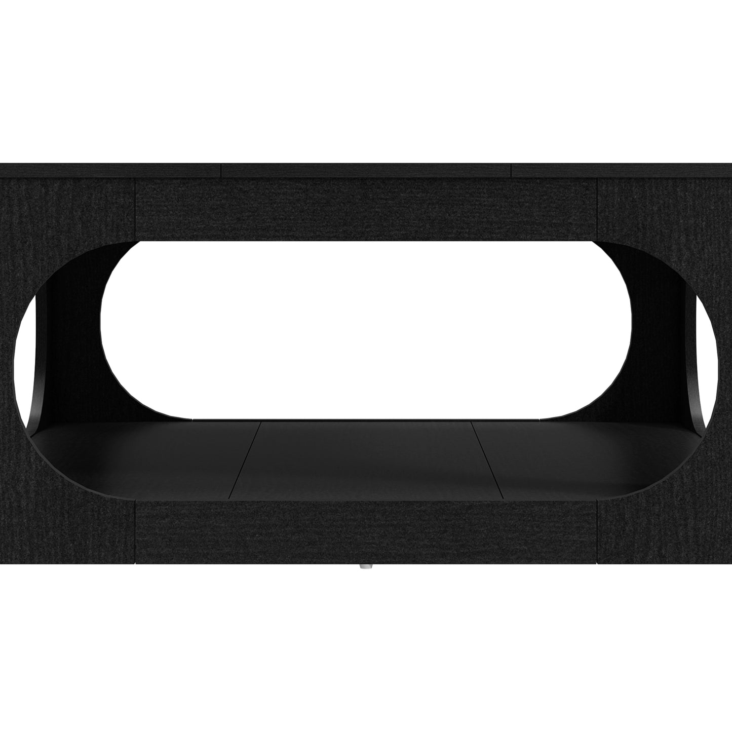 Galano Modern Coffee Table with Open Storage Shelf 34.8" W x 34.8" D x 16.1" H