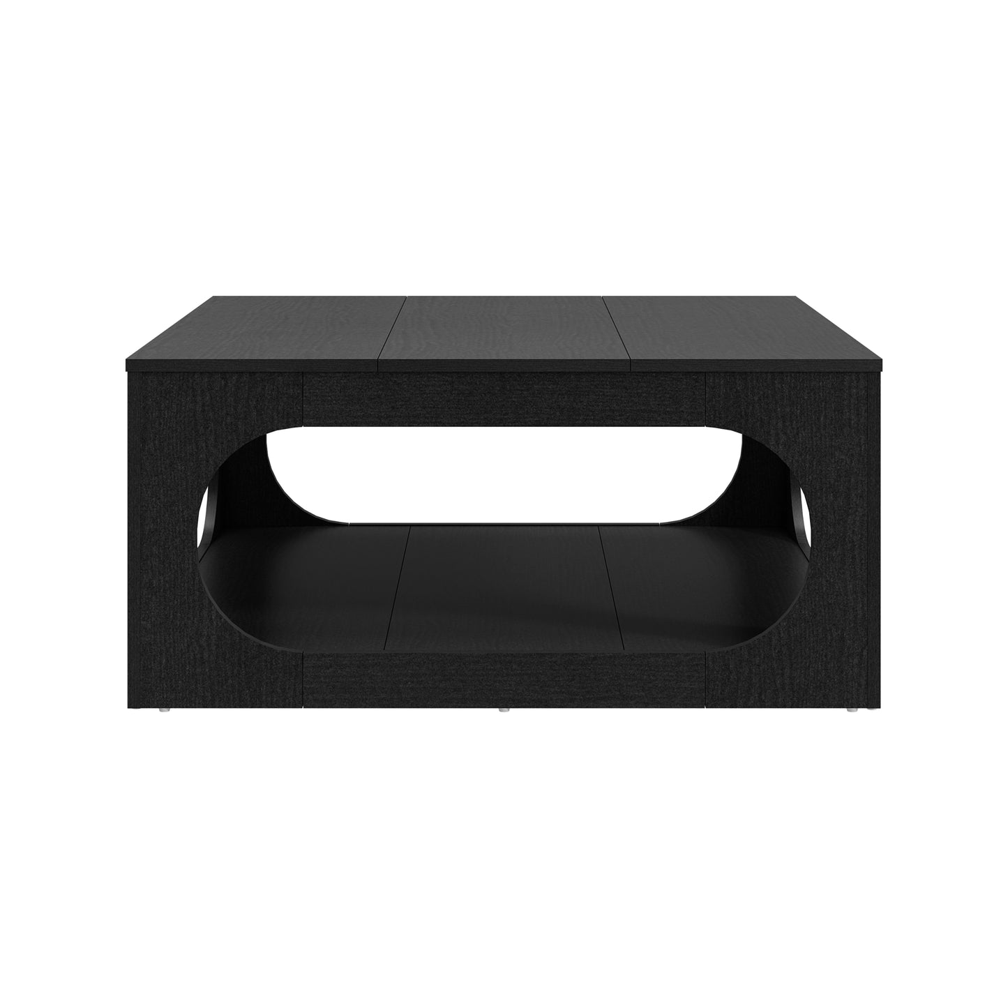 Galano Modern Coffee Table with Open Storage Shelf 34.8" W x 34.8" D x 16.1" H