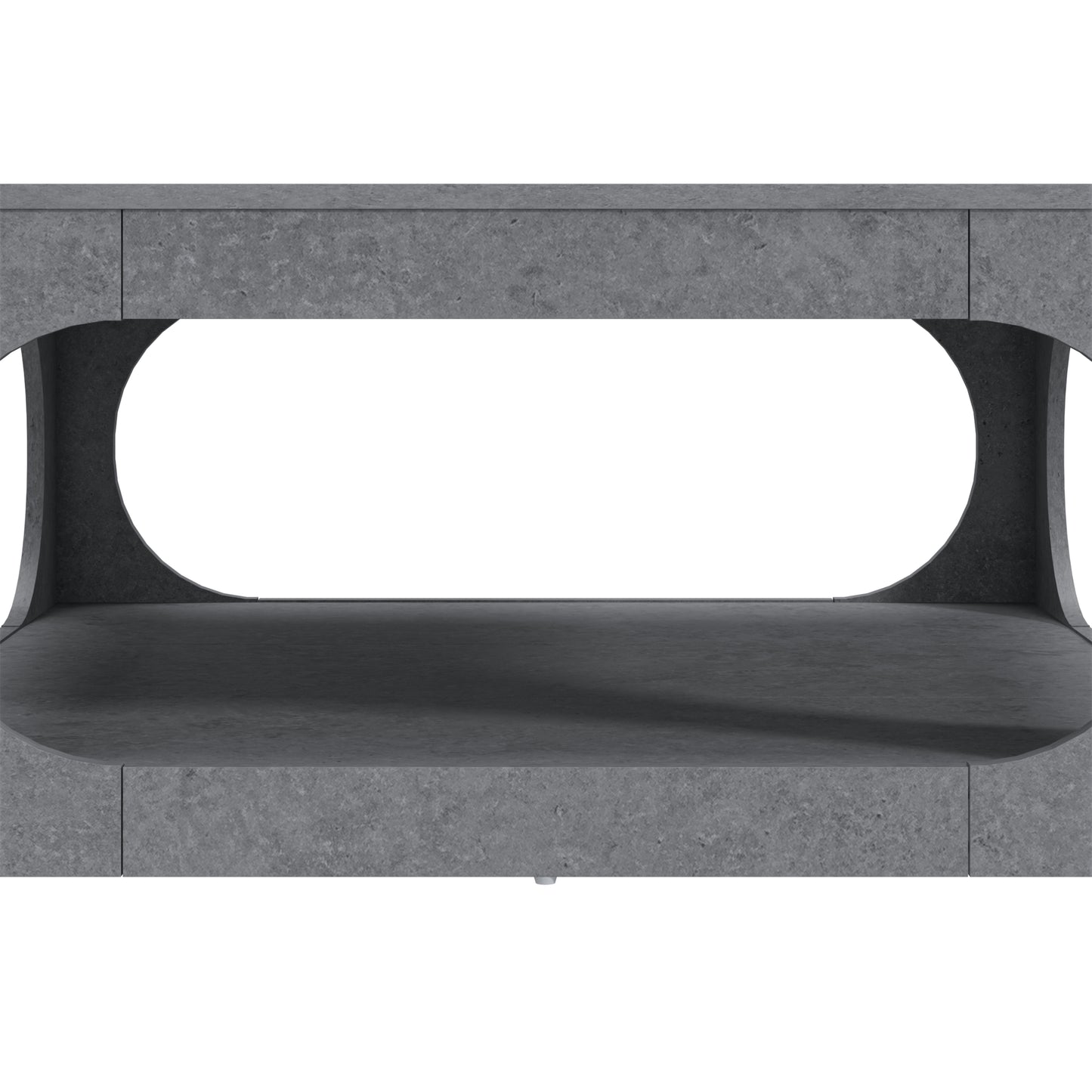 Galano Modern Coffee Table with Open Storage Shelf 34.8" W x 34.8" D x 16.1" H