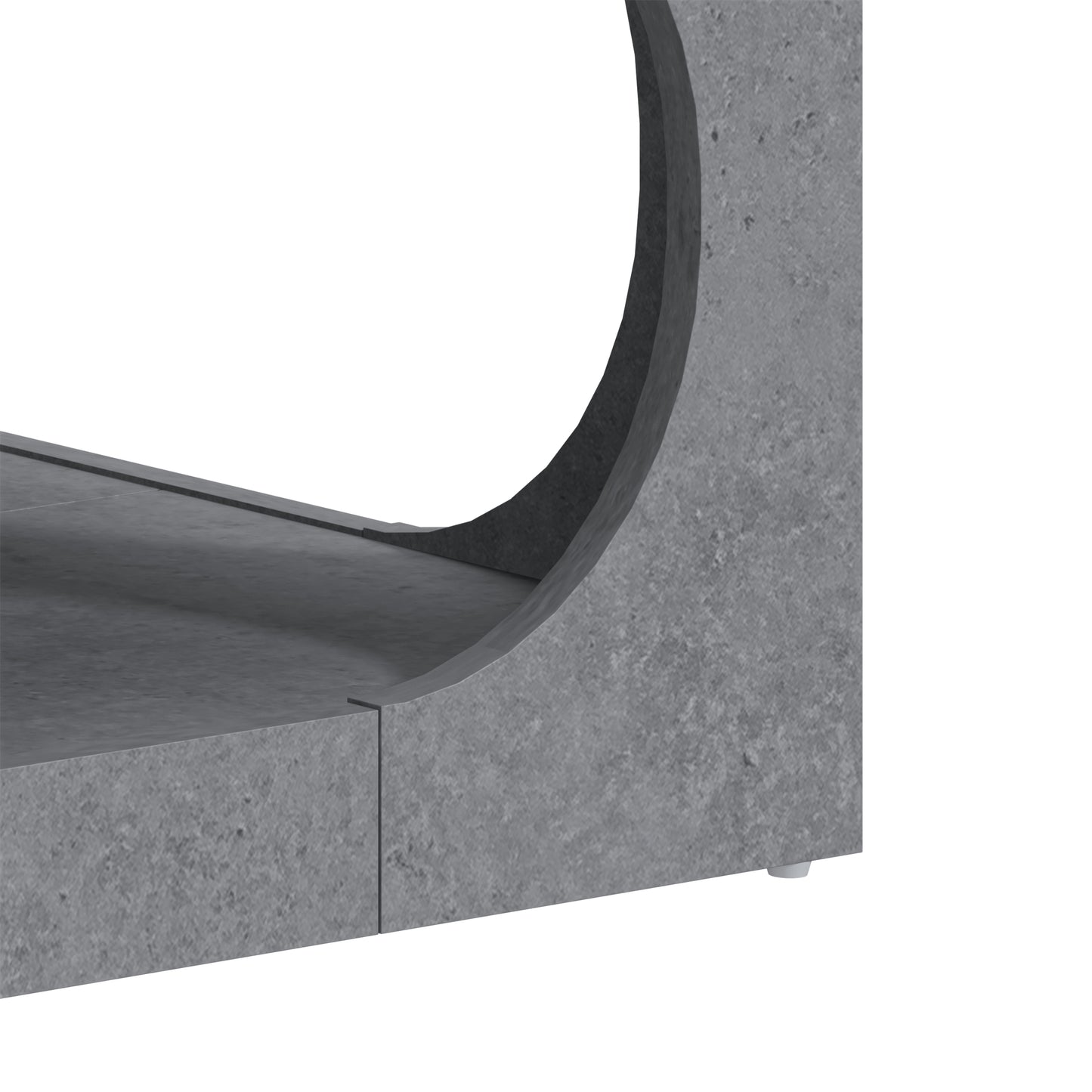 Galano Modern Coffee Table with Open Storage Shelf 34.8" W x 34.8" D x 16.1" H