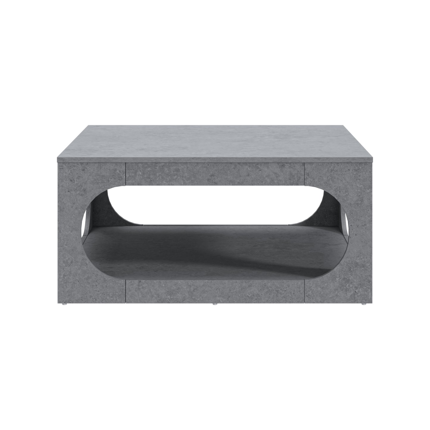 Galano Modern Coffee Table with Open Storage Shelf 34.8" W x 34.8" D x 16.1" H