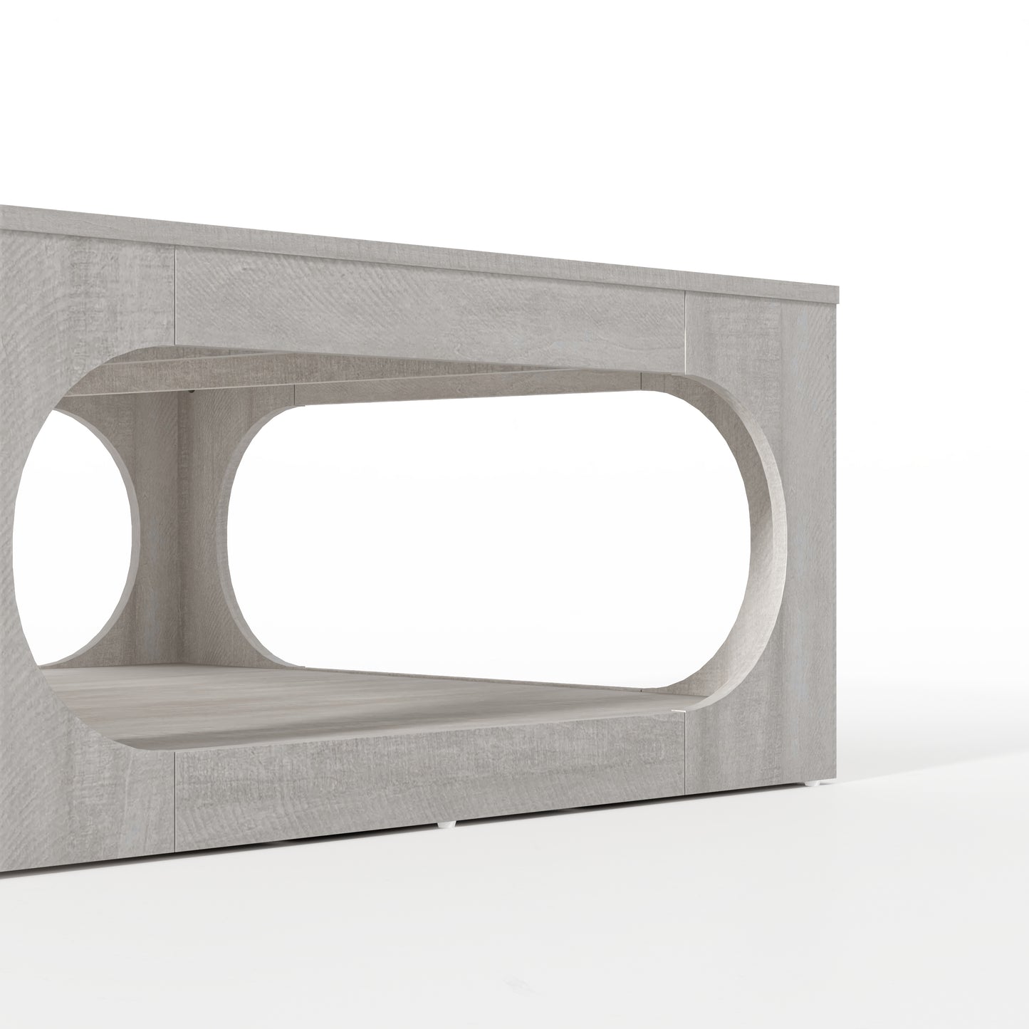 Galano Modern Coffee Table with Open Storage Shelf 34.8" W x 34.8" D x 16.1" H