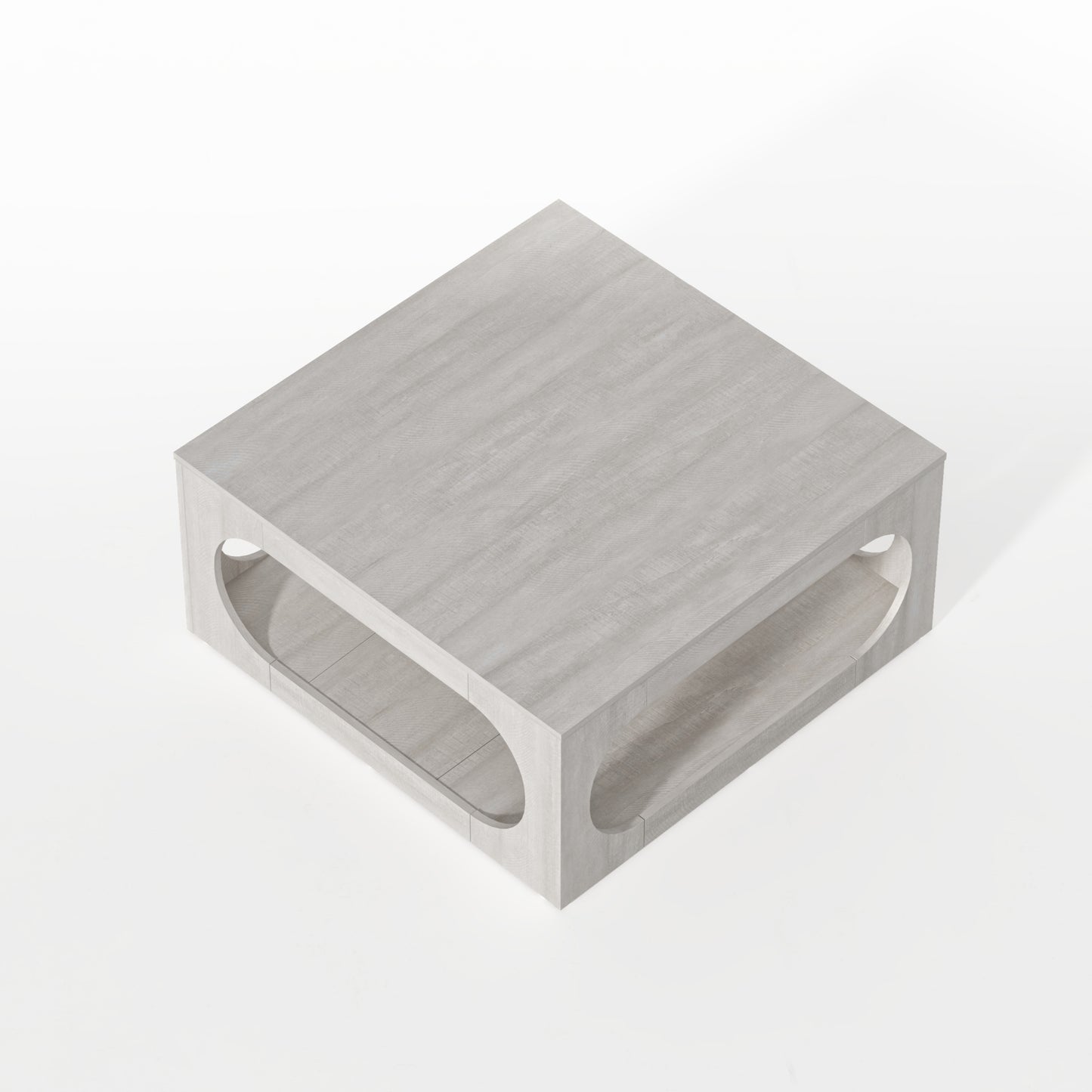 Galano Modern Coffee Table with Open Storage Shelf 34.8" W x 34.8" D x 16.1" H