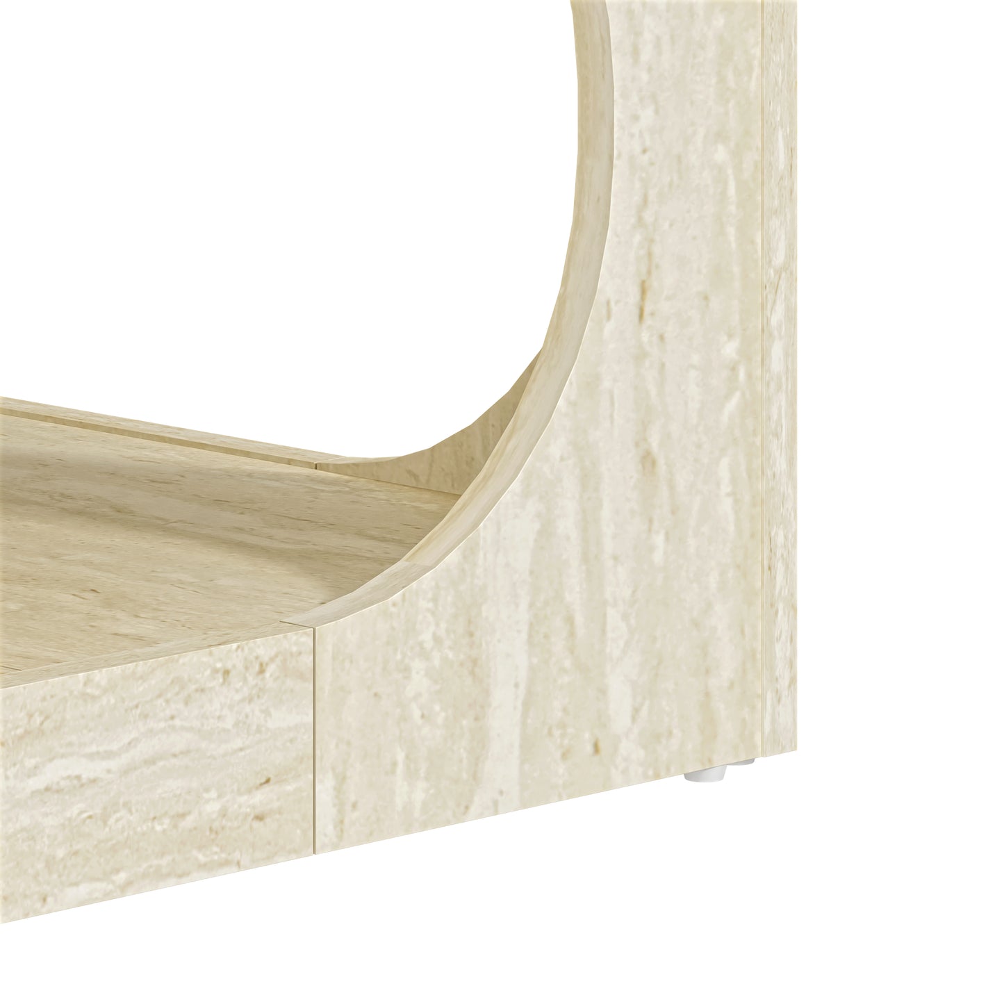 Galano Modern Coffee Table with Open Storage Shelf 34.8" W x 34.8" D x 16.1" H