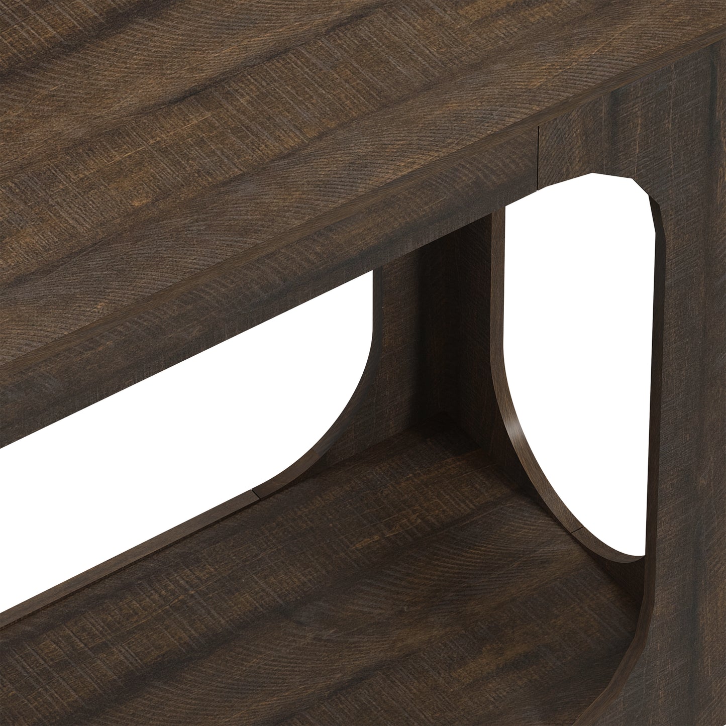 Galano Console Table with Two-Tier Open Shelf 47" W x 15.6" D x 30" H